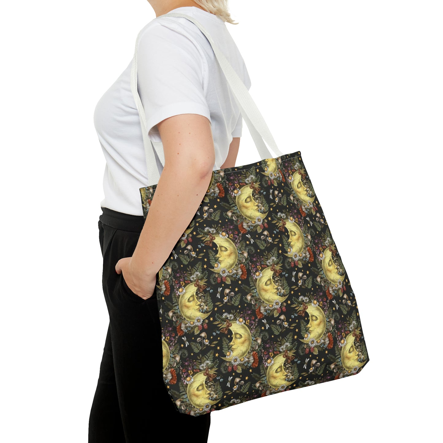 Tote Bag: large-18x18; "The Sun, The Moon, And The Stars"