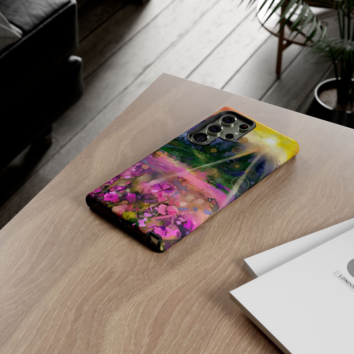 Samsung Galaxy S23 - Tough Case-Phone Case: Year of Art-Sunset with Flowers