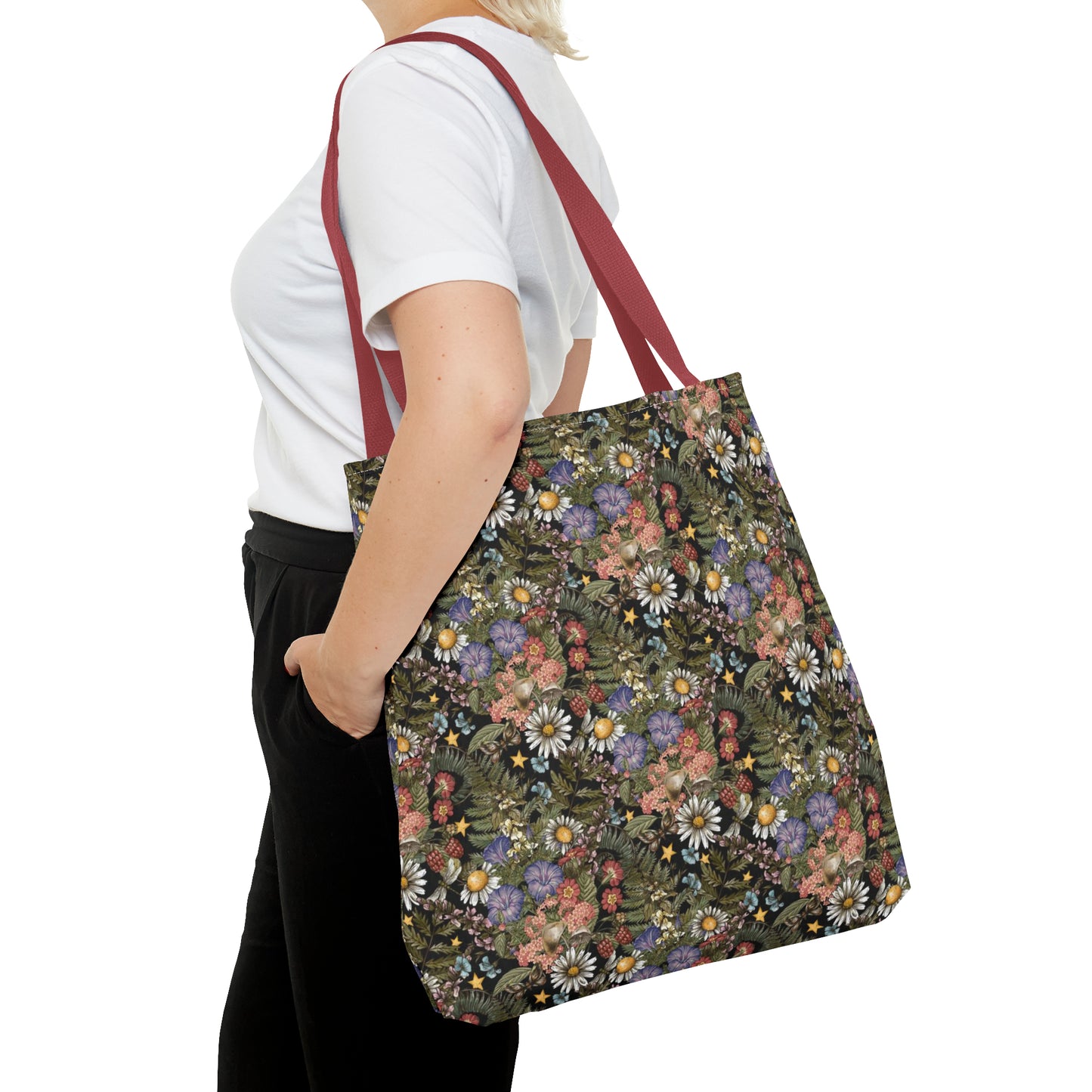 Tote Bag: large-18x18; "The Sun, The Moon, And The Stars"
