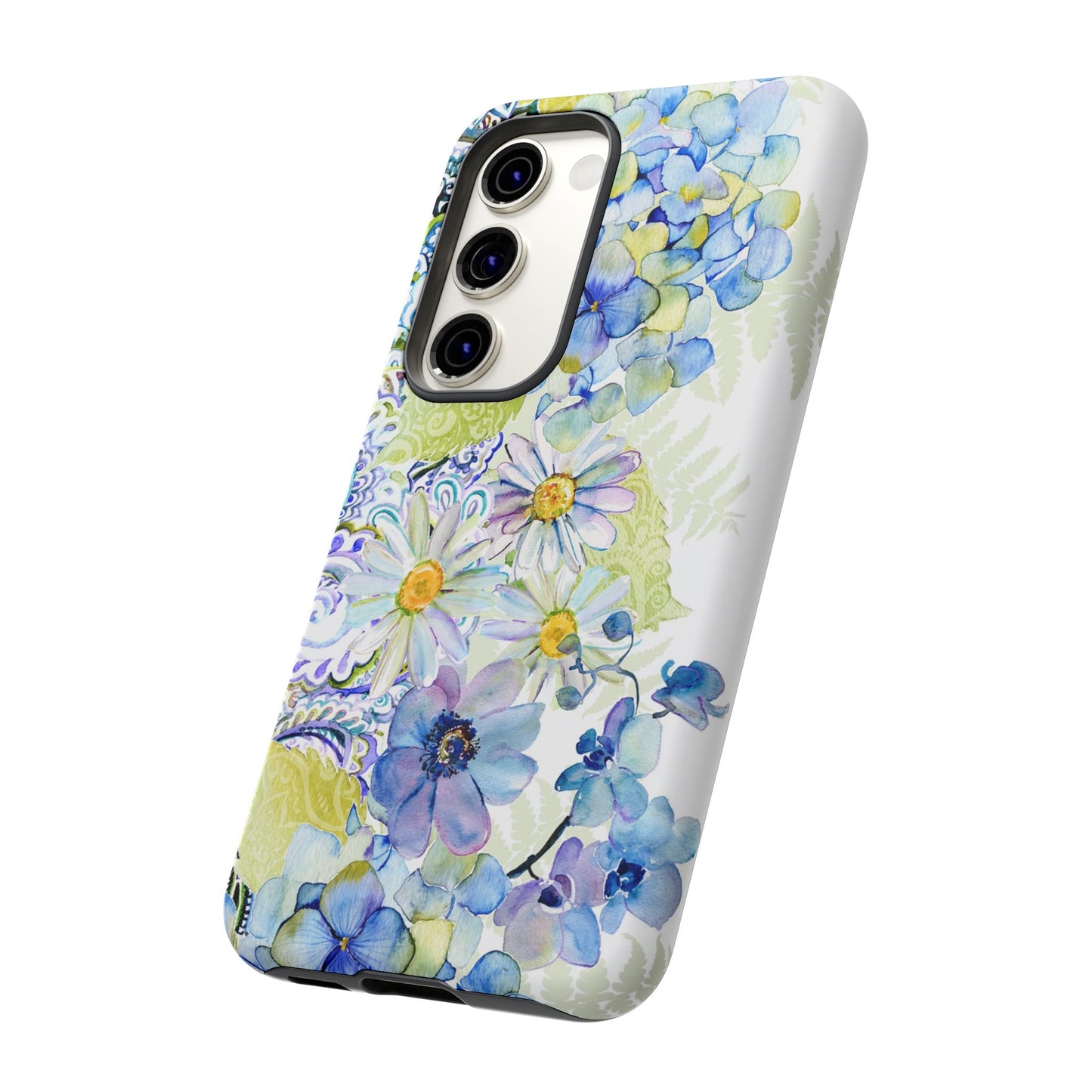 Samsung Galaxy S23 - Tough Case-Phone Case: Leah-Flower Border