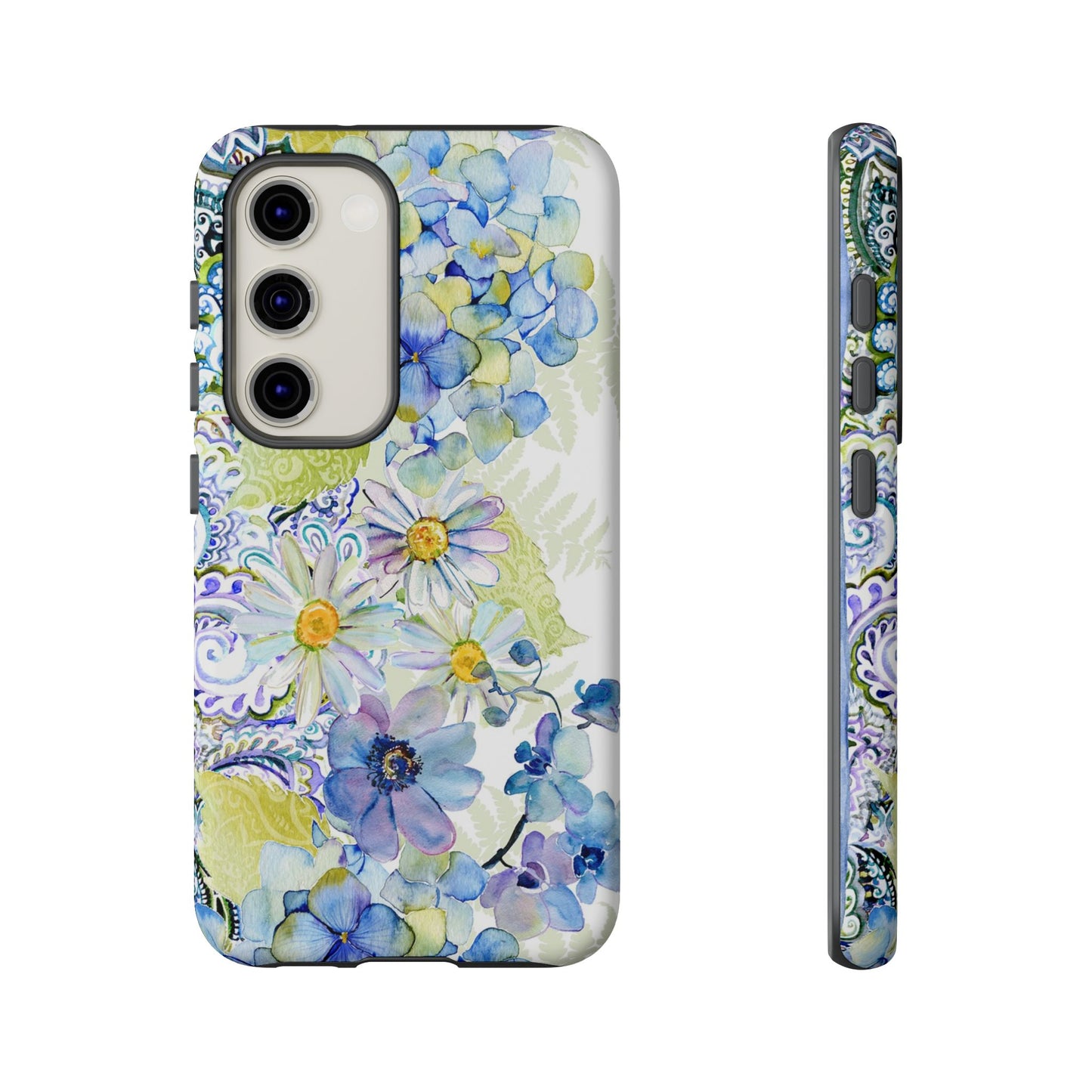 Samsung Galaxy S23 - Tough Case-Phone Case: Leah-Flower Border