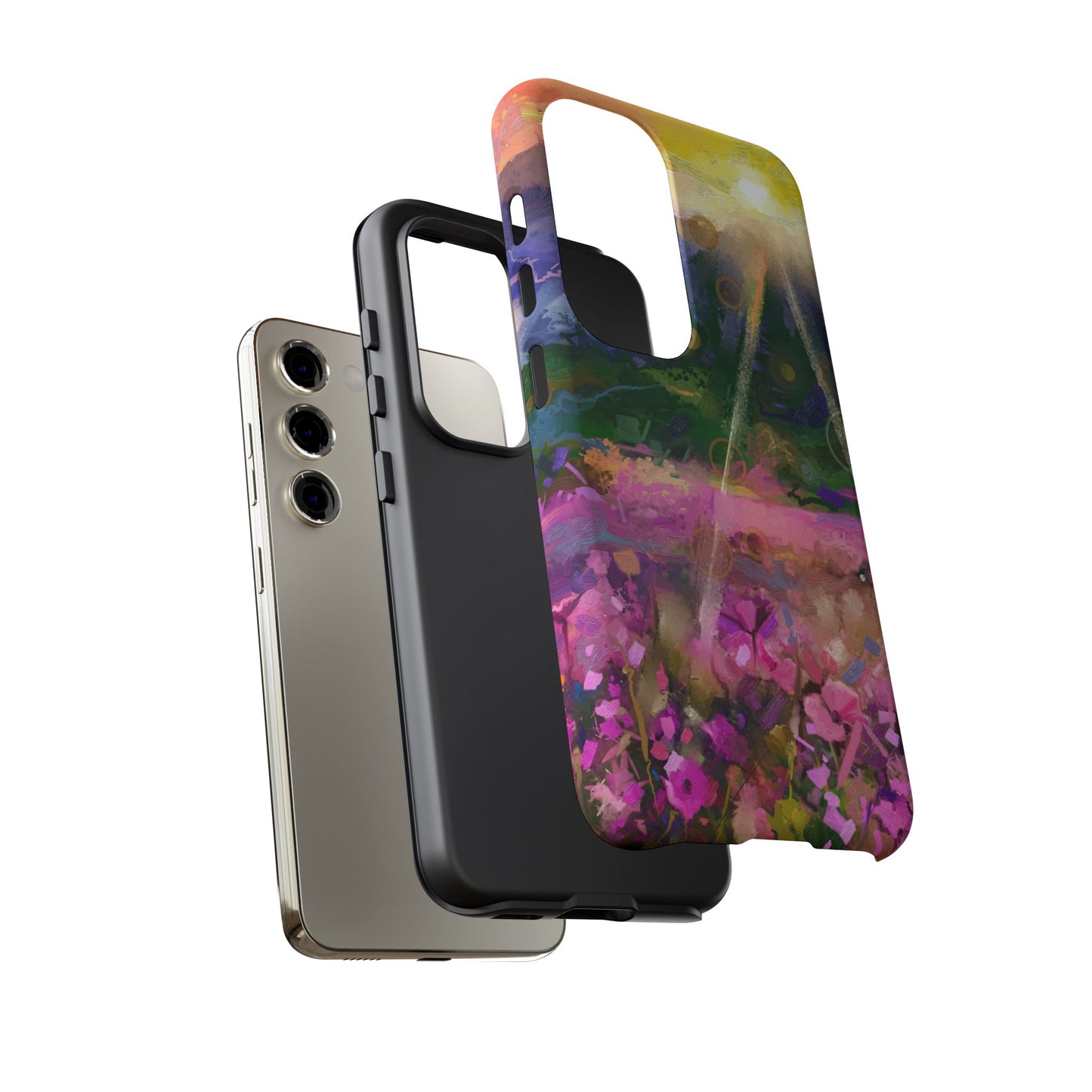 Samsung Galaxy S23 - Tough Case-Phone Case: Year of Art-Sunset with Flowers