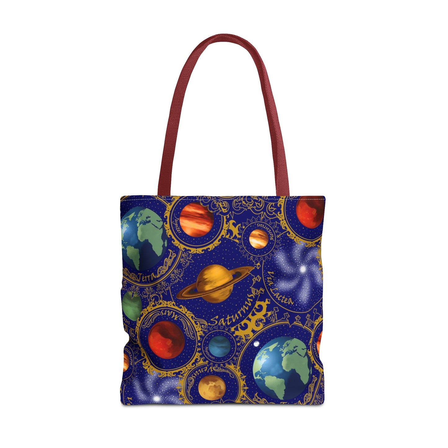 Tote Bag: Large-18x18; Celestial Planets-Blue