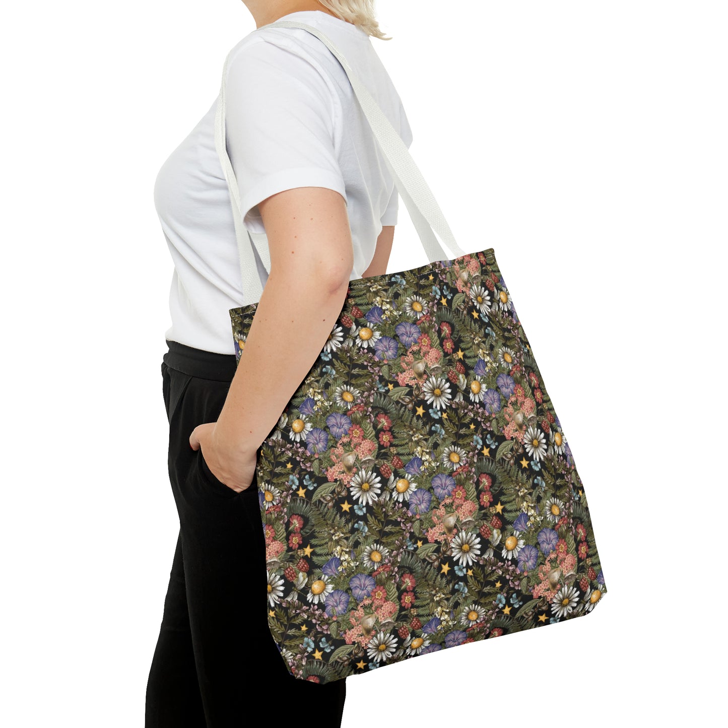 Tote Bag: large-18x18; "The Sun, The Moon, And The Stars"