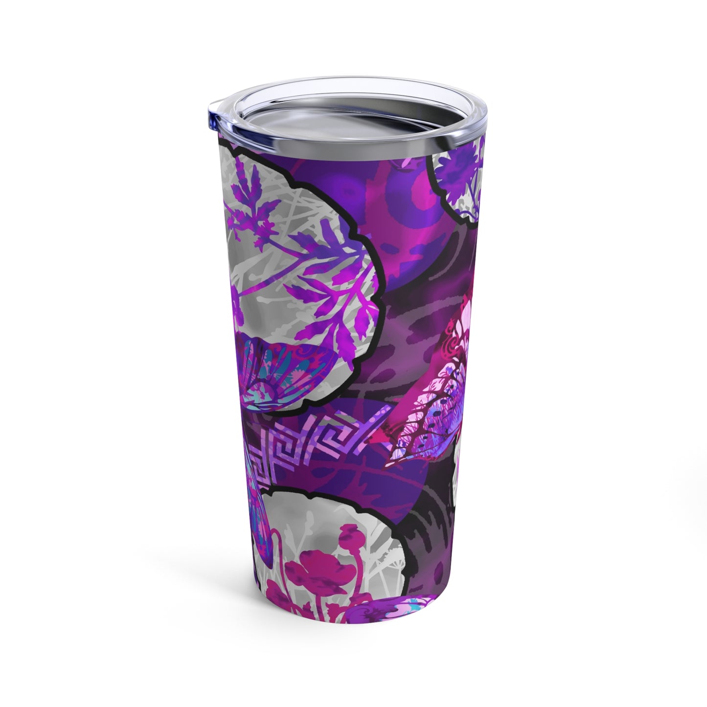 Thermal Tumbler: 20 oz: Dreamscapes-Lavendar Butterflies