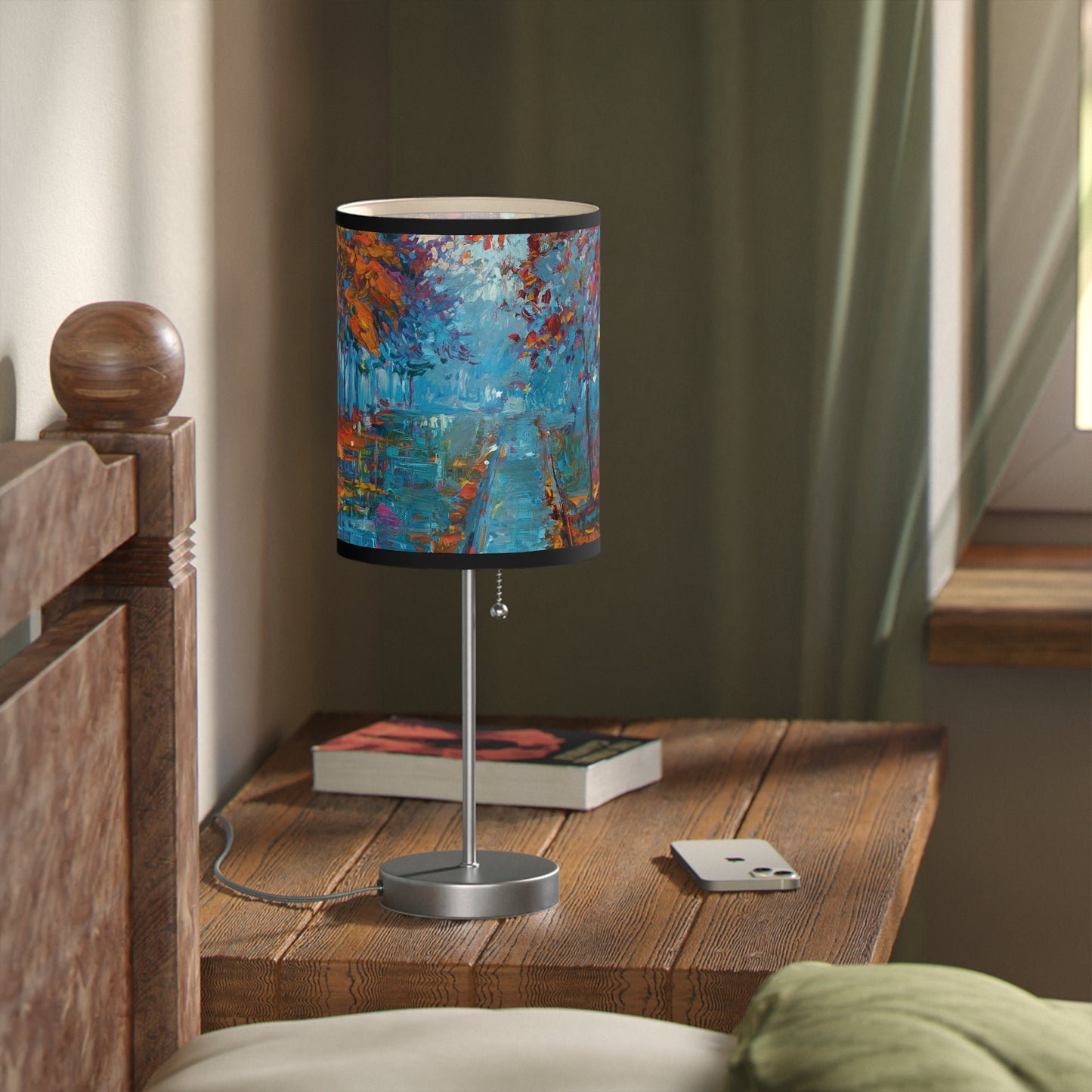 Table Lamp: Silver Base; Year of Art-Park Path