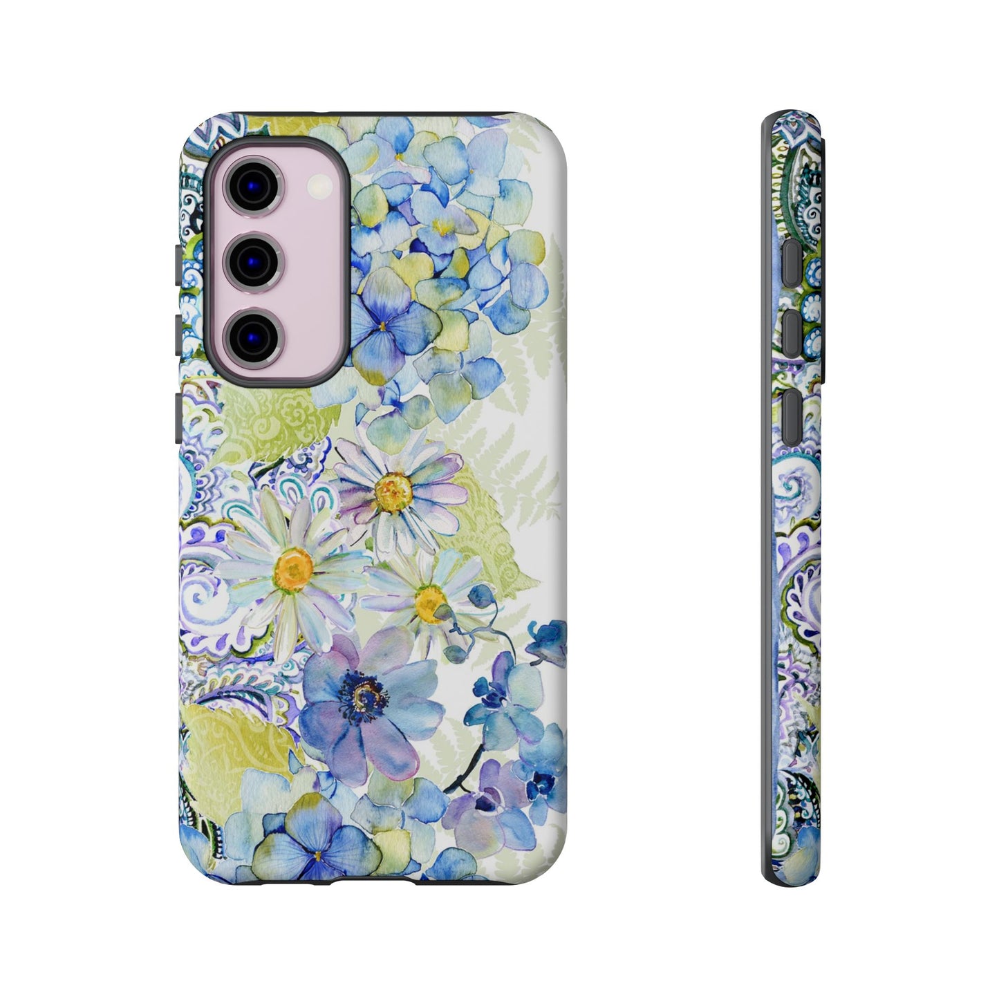 Samsung Galaxy S23 - Tough Case-Phone Case: Leah-Flower Border