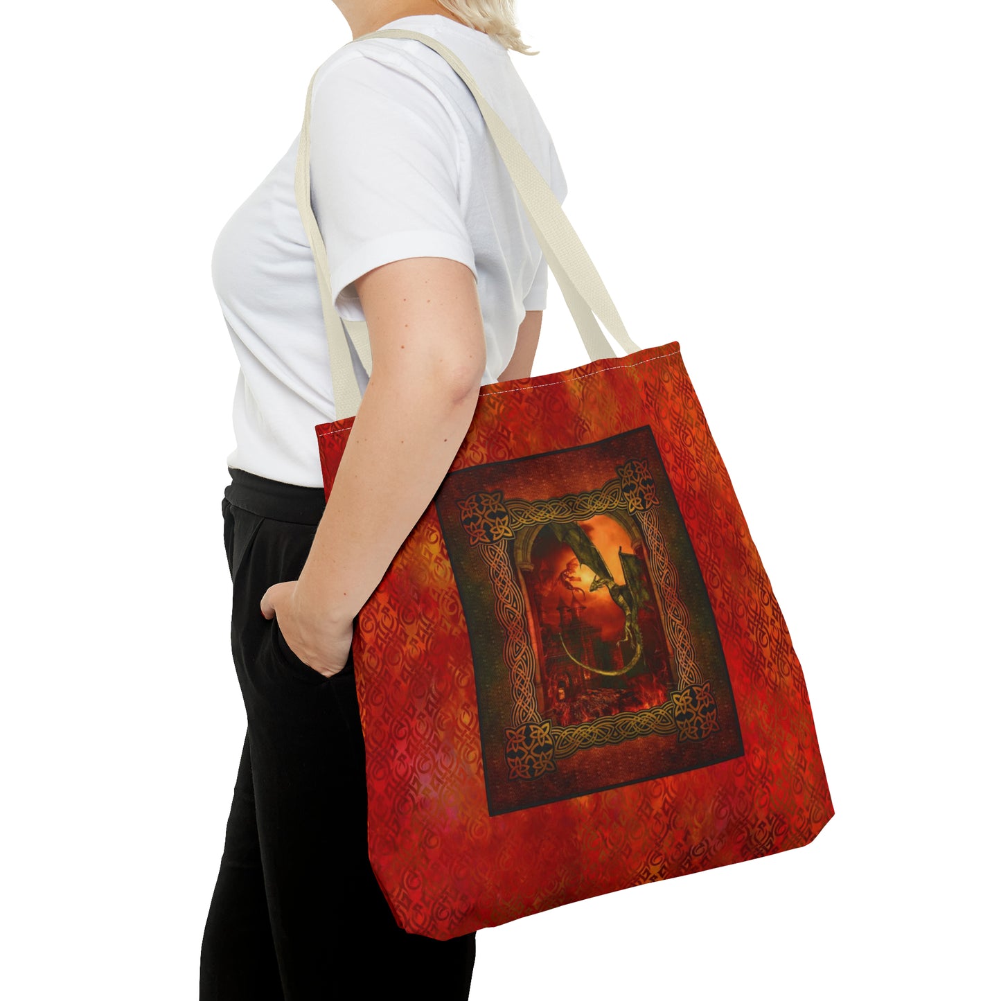 Tote Bag: large-18x18; "Dragons"