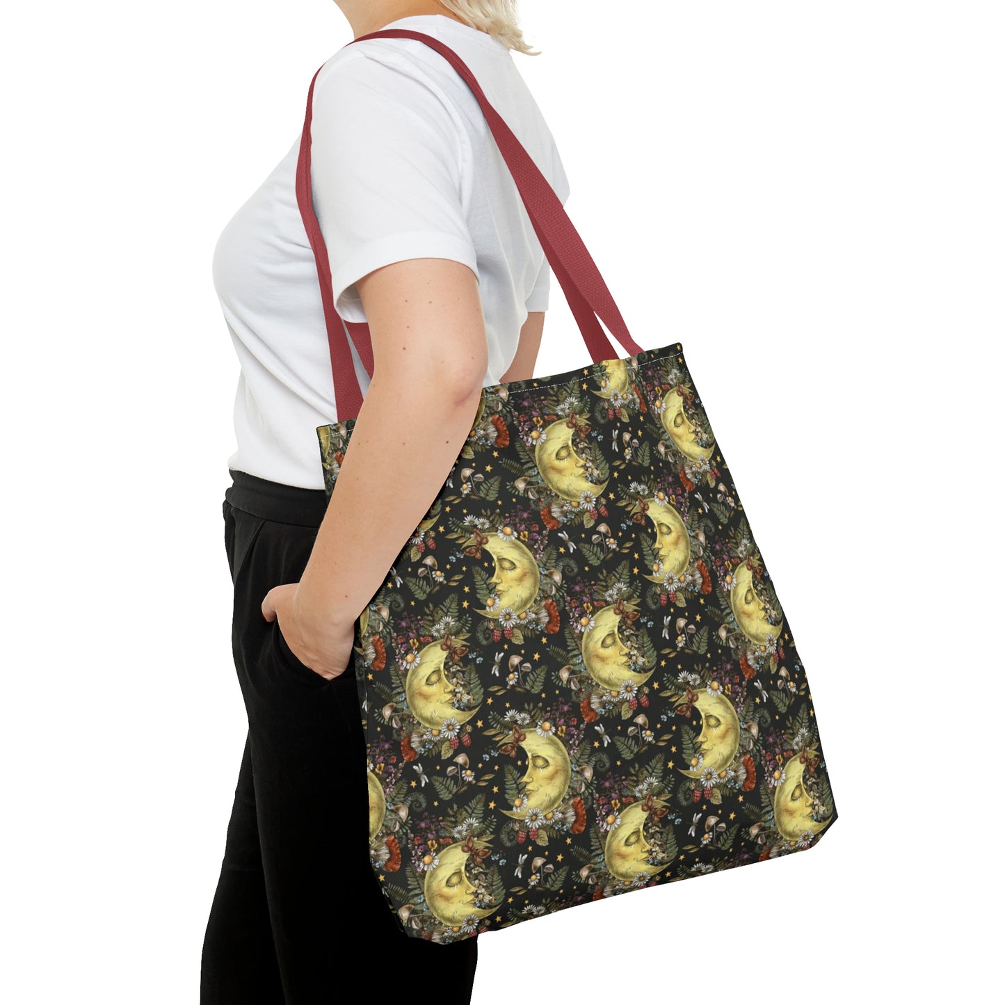 Tote Bag: large-18x18; "The Sun, The Moon, And The Stars"