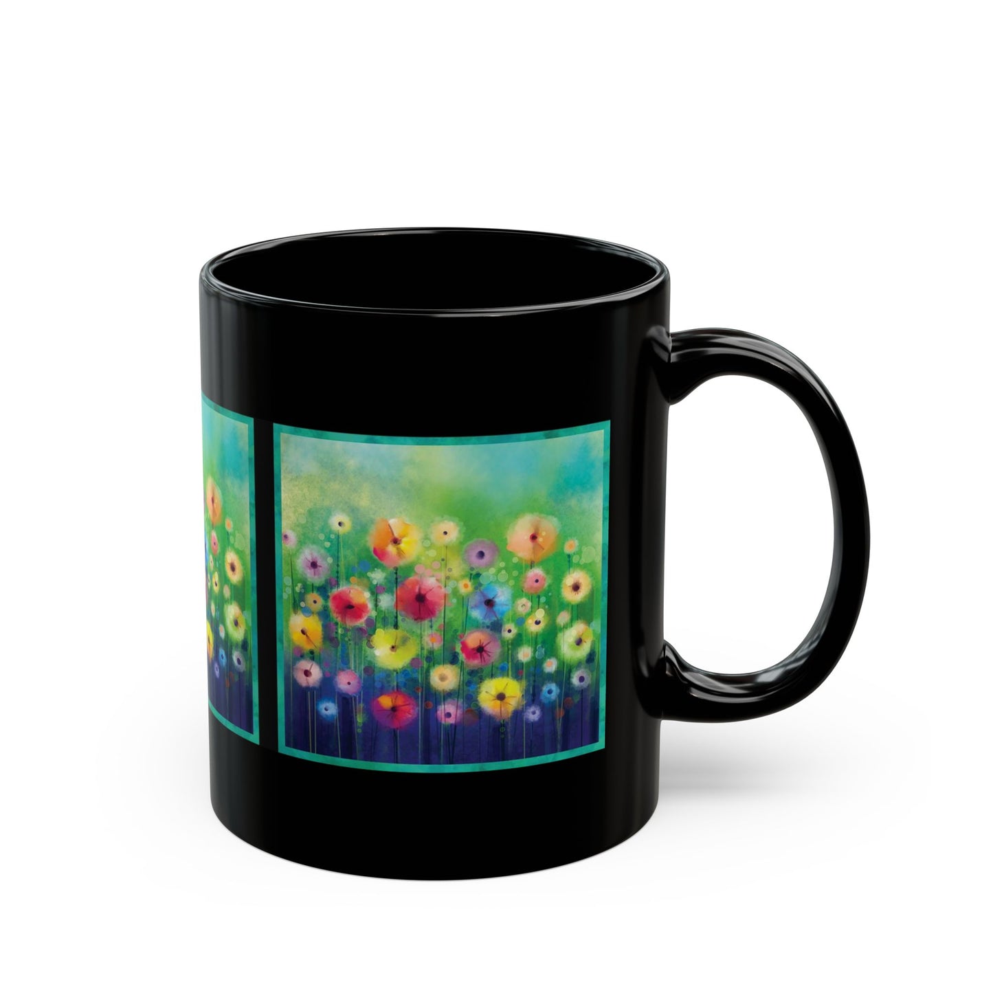 Ceramic Mug: Black; Year of Art