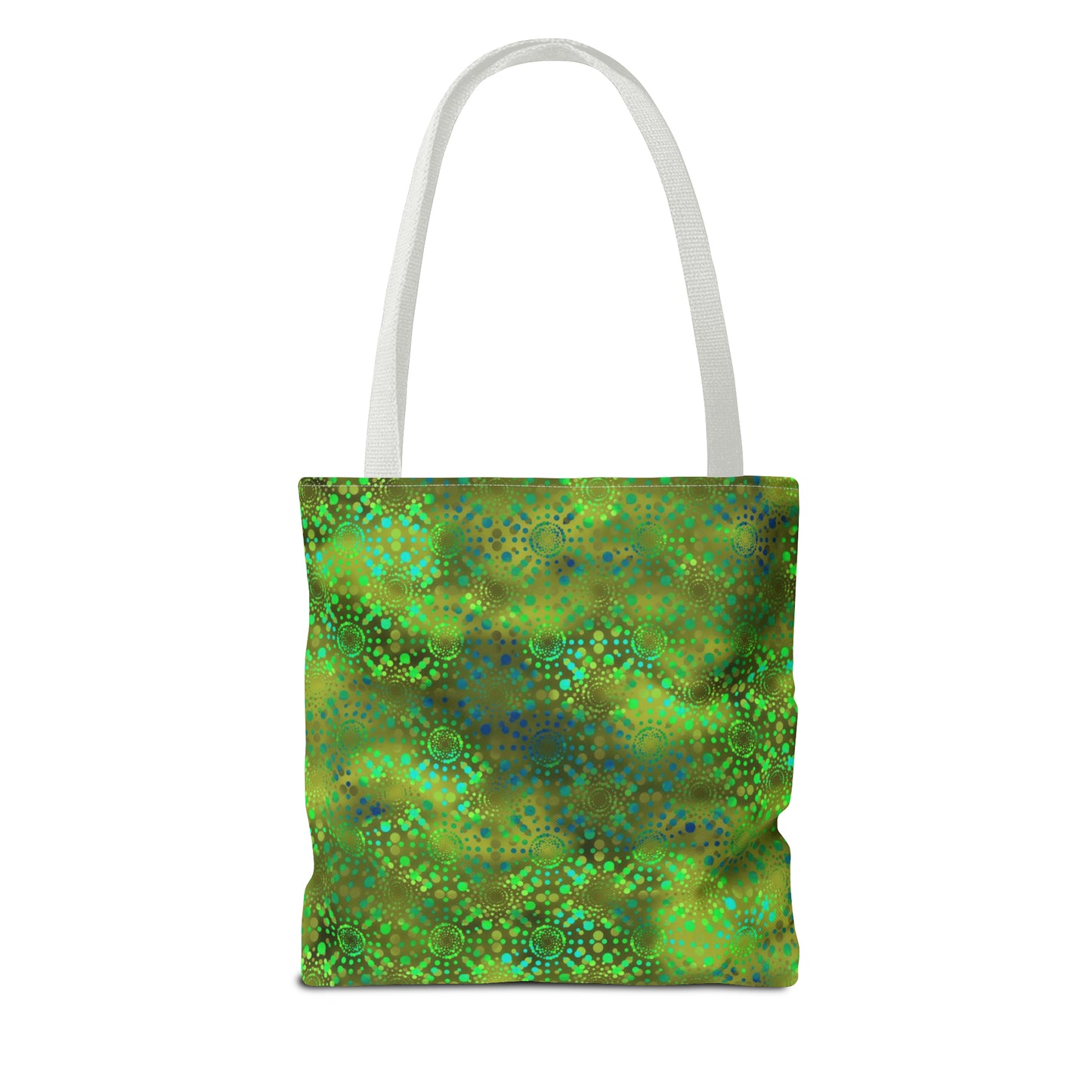 Tote Bag: Large-18x18; Dreamscapes-Green Kalaidoscope