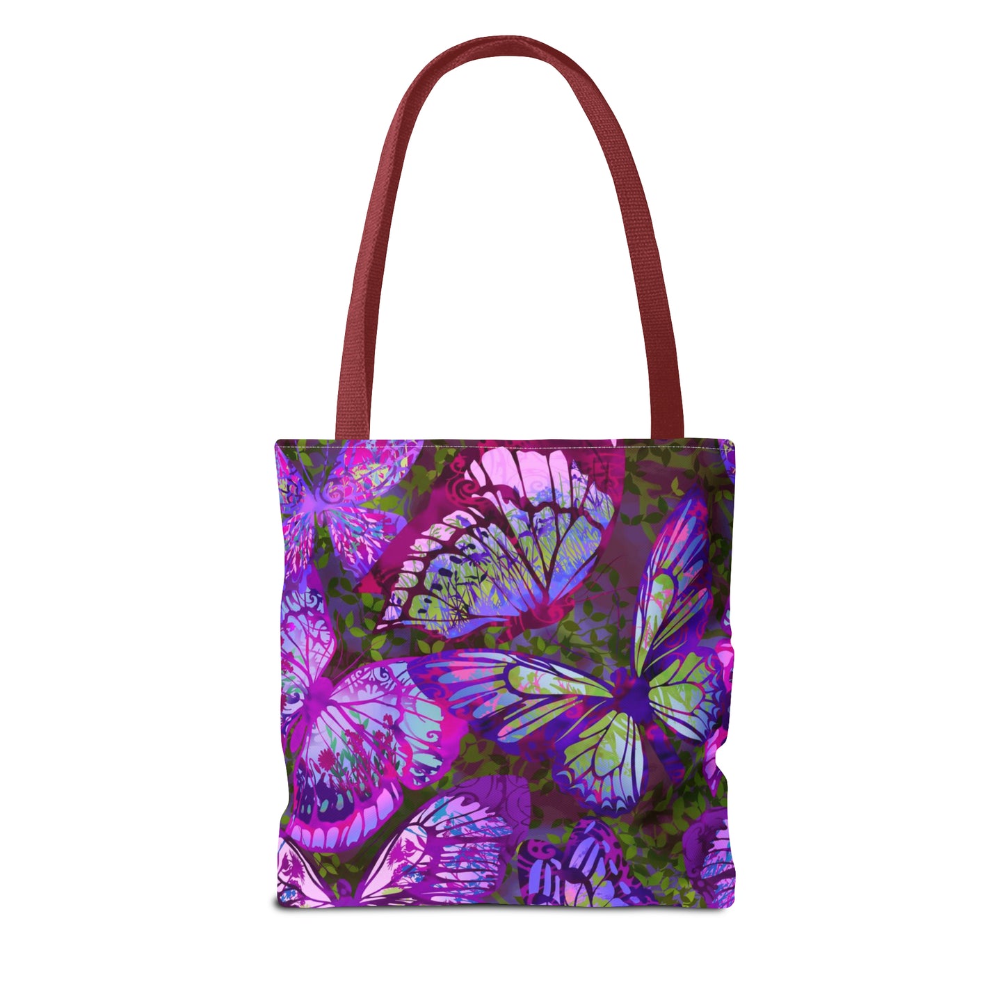 Tote Bag: Large-18x18; Dreamscapes-Lavendar Butterflies