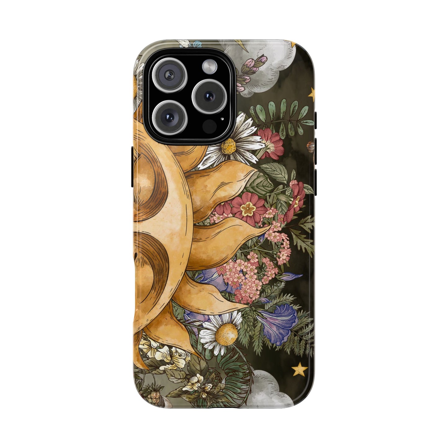 Samsung Galaxy Series Tough Case-Phone Case: The Sun, The Moon and The Stars: Sun Smiling