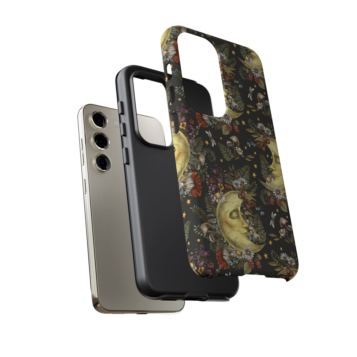 Samsung Galaxy S23 - Tough Case-Phone Case: The Sun, The Moon, And the Stars-Smiling Suns
