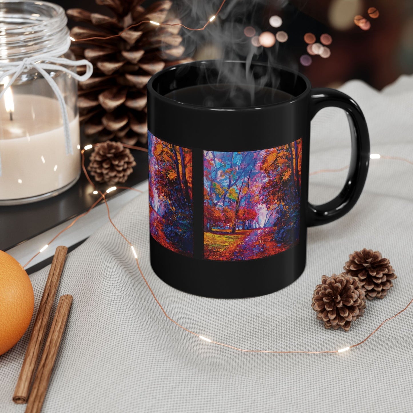 Ceramic Mug: Black; Year of Art