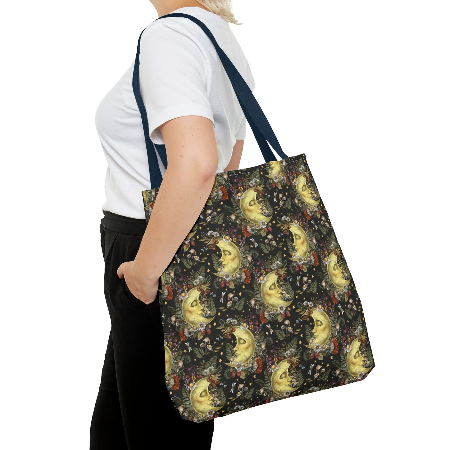 Tote Bag: large-18x18; "The Sun, The Moon, And The Stars"