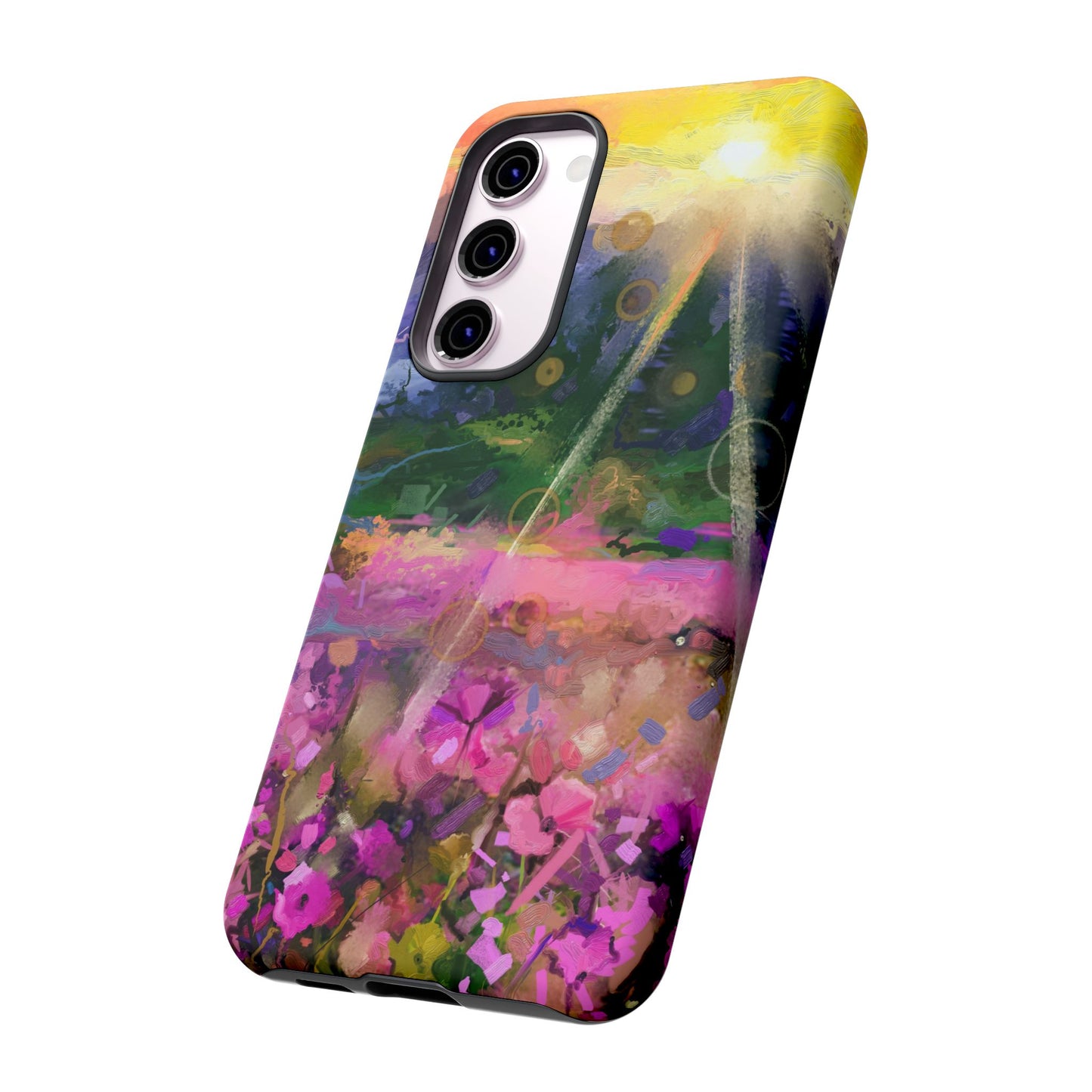 Samsung Galaxy S23 - Tough Case-Phone Case: Year of Art-Sunset with Flowers