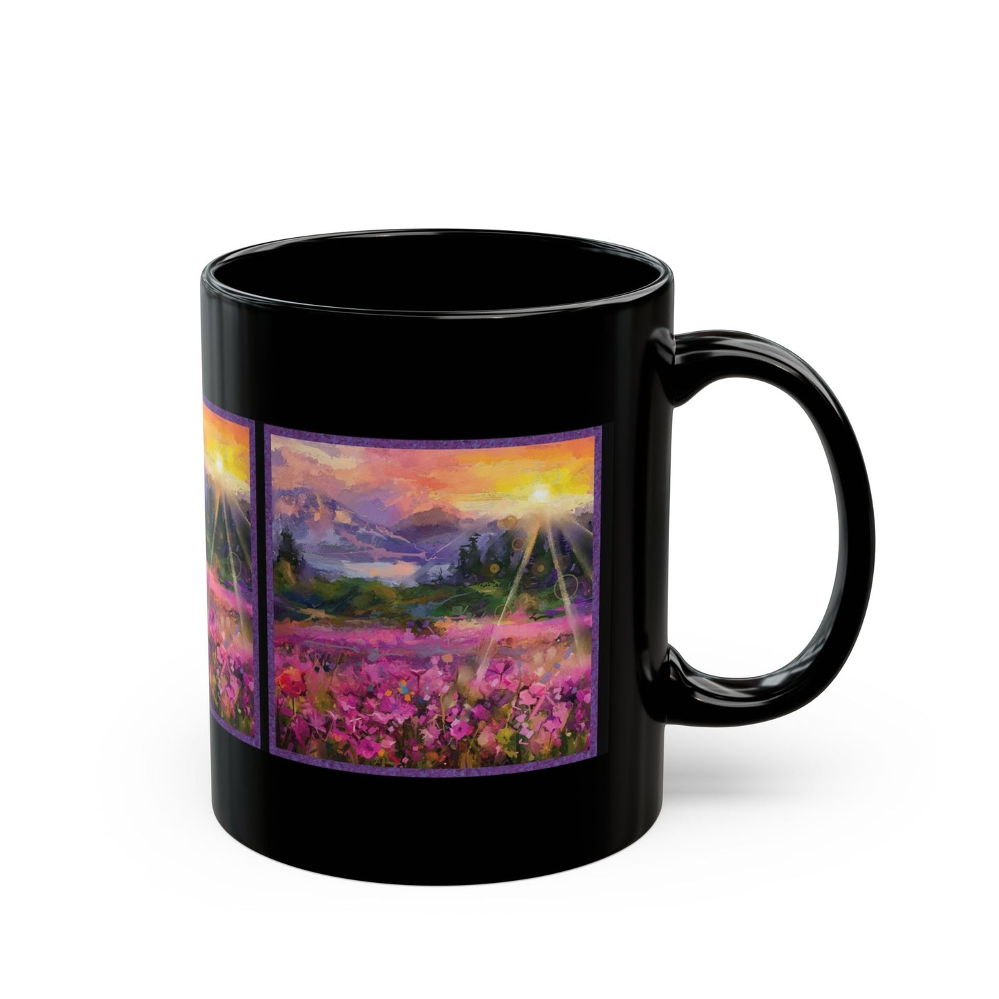 Ceramic Mug: Black; Year of Art
