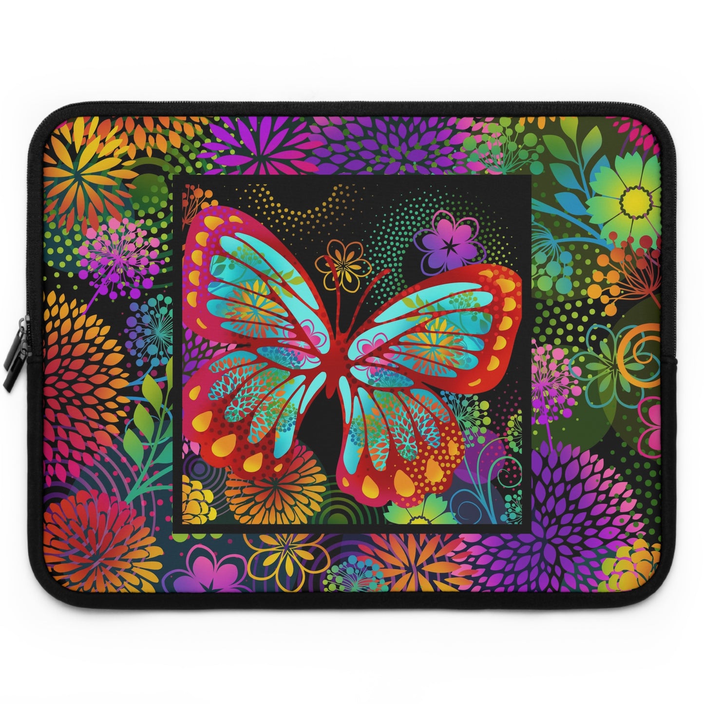 Laptop Sleeve (Sizes: 13", 15", 17") [Unusual Gardens-Butterfly 2.