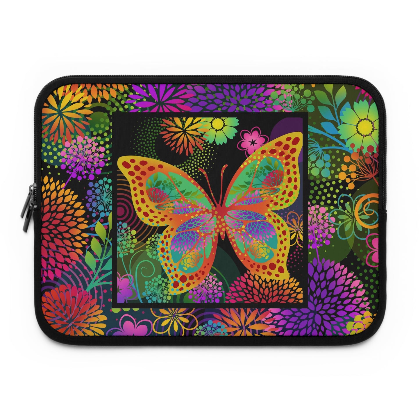 Laptop Sleeve (Sizes: 13", 15", 17") [Unusual Gardens-Butterfly 1.