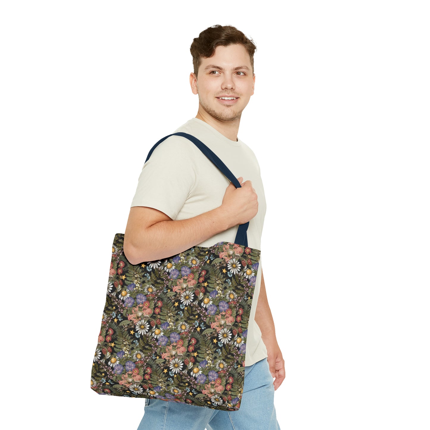 Tote Bag: large-18x18; "The Sun, The Moon, And The Stars"
