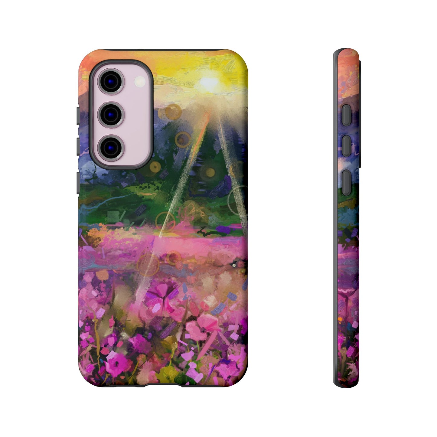 Samsung Galaxy S23 - Tough Case-Phone Case: Year of Art-Sunset with Flowers