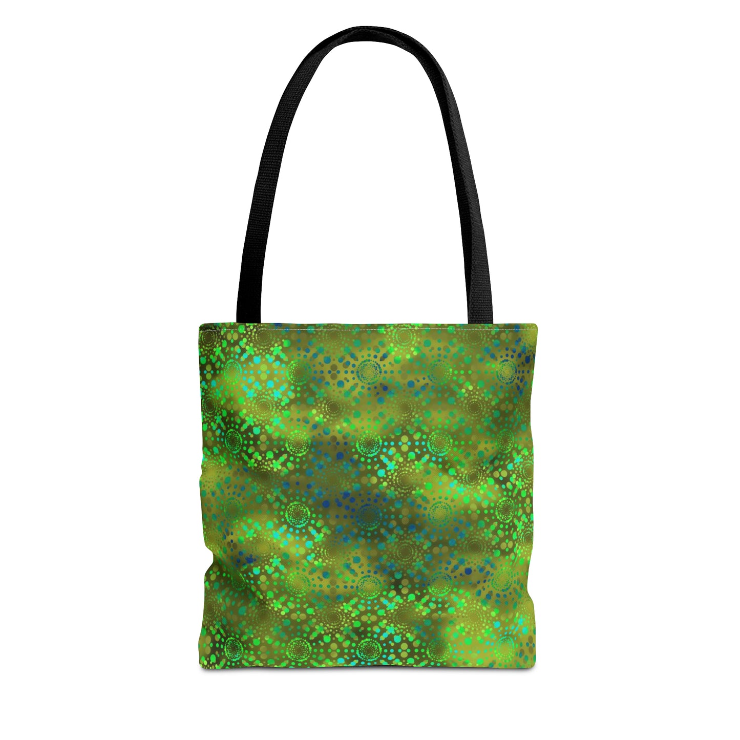 Tote Bag: Large-18x18; Dreamscapes-Green Kalaidoscope