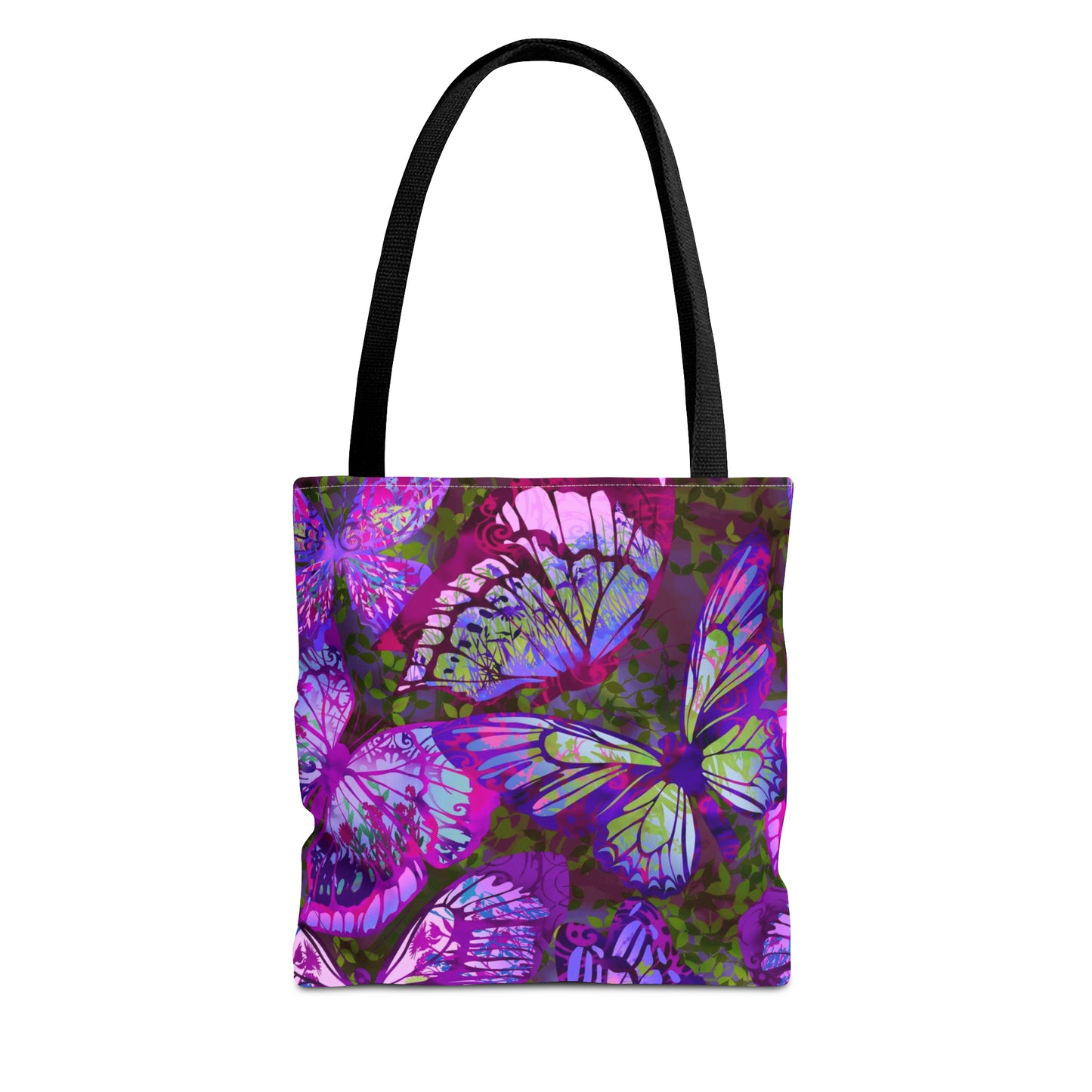 Tote Bag: Large-18x18; Dreamscapes-Lavendar Butterflies
