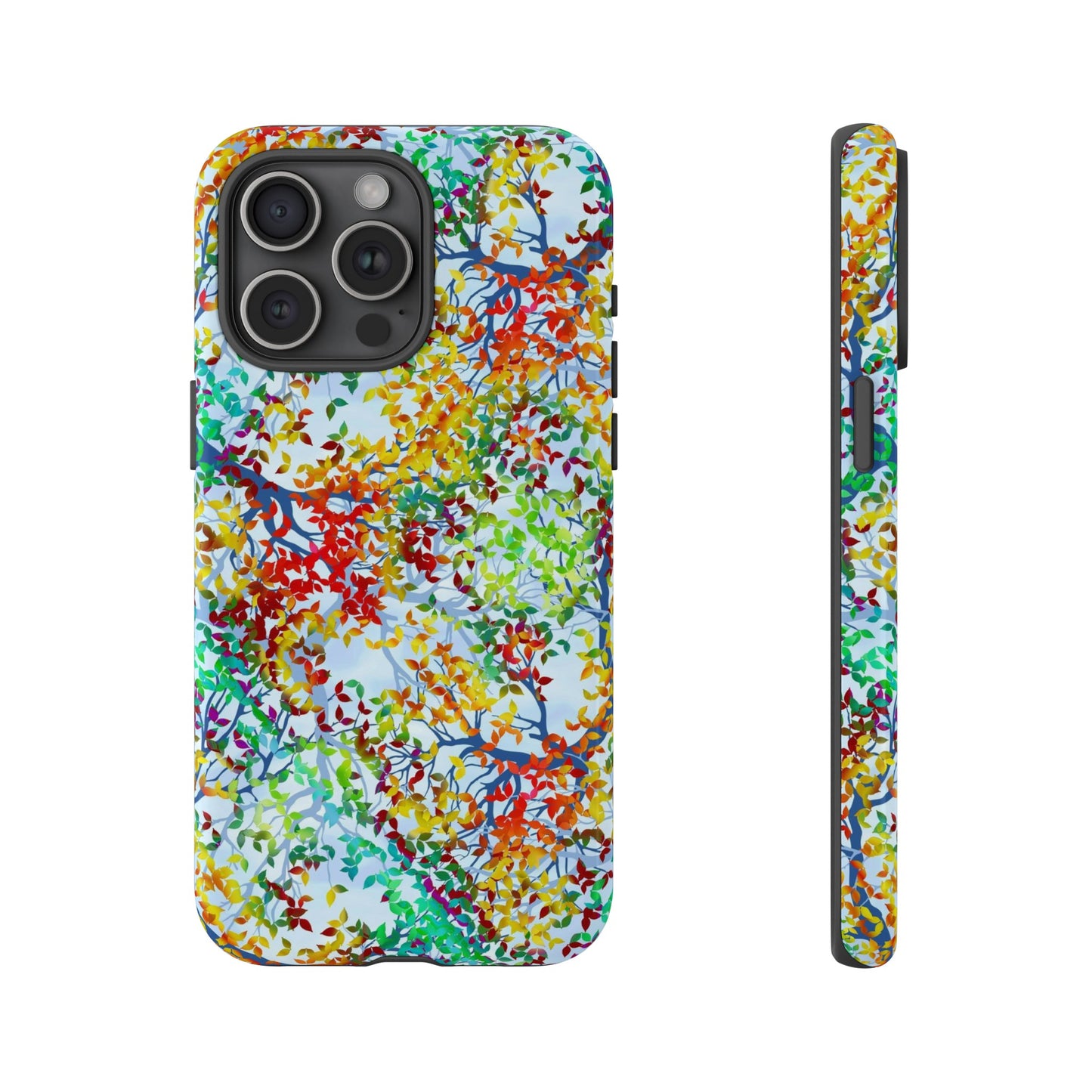 Apple I-Phone 15 (Series) Tough Case-Phone Case:  Dreamscapes [Light Fall Leaves]