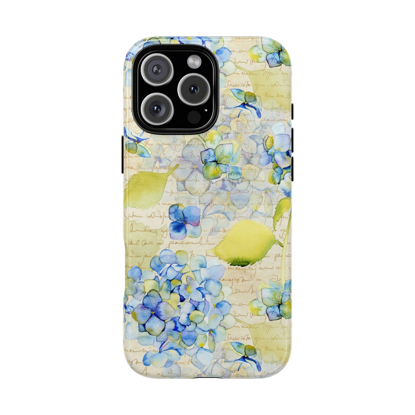 Apple I-Phone 16 (Series) Tough Case-Phone Case: Leah [Flowers w/Script]