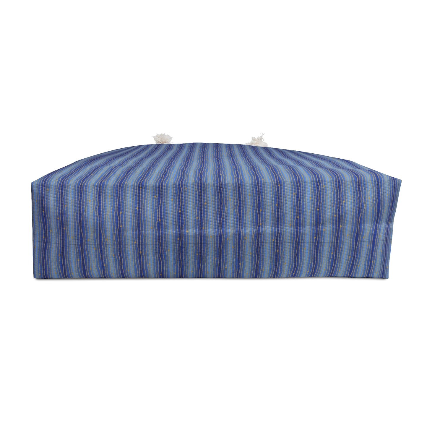 Weekender Tote Bag (Large):  Celestial [Blue-Gold Speck Stripes]