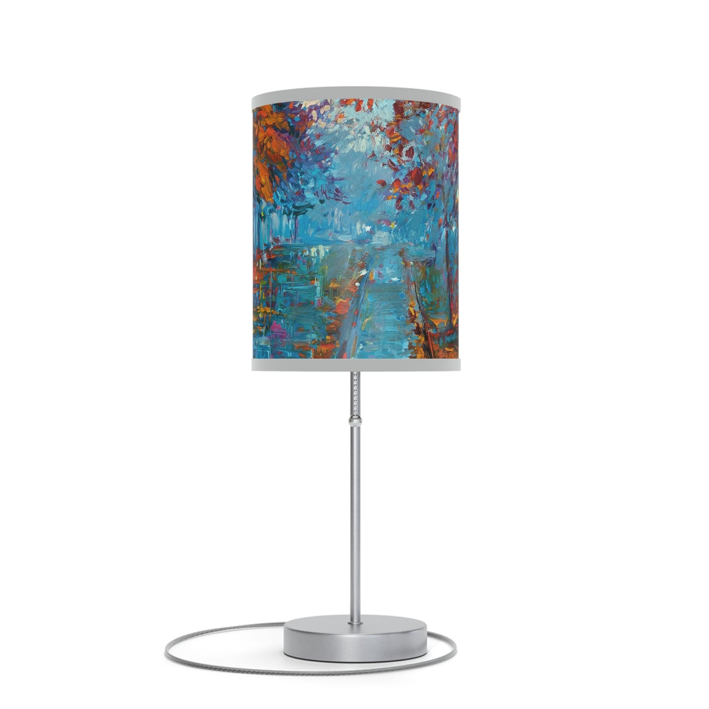 Table Lamp: Silver Base; Year of Art-Park Path