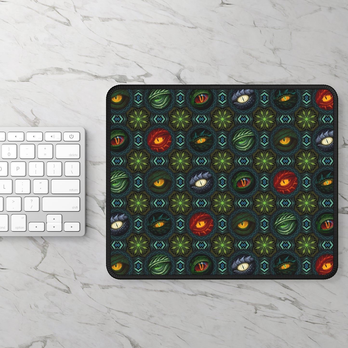 Mouse Pad-Gaming;  9x7:  Emerald Dragon [Dagon Eyes]