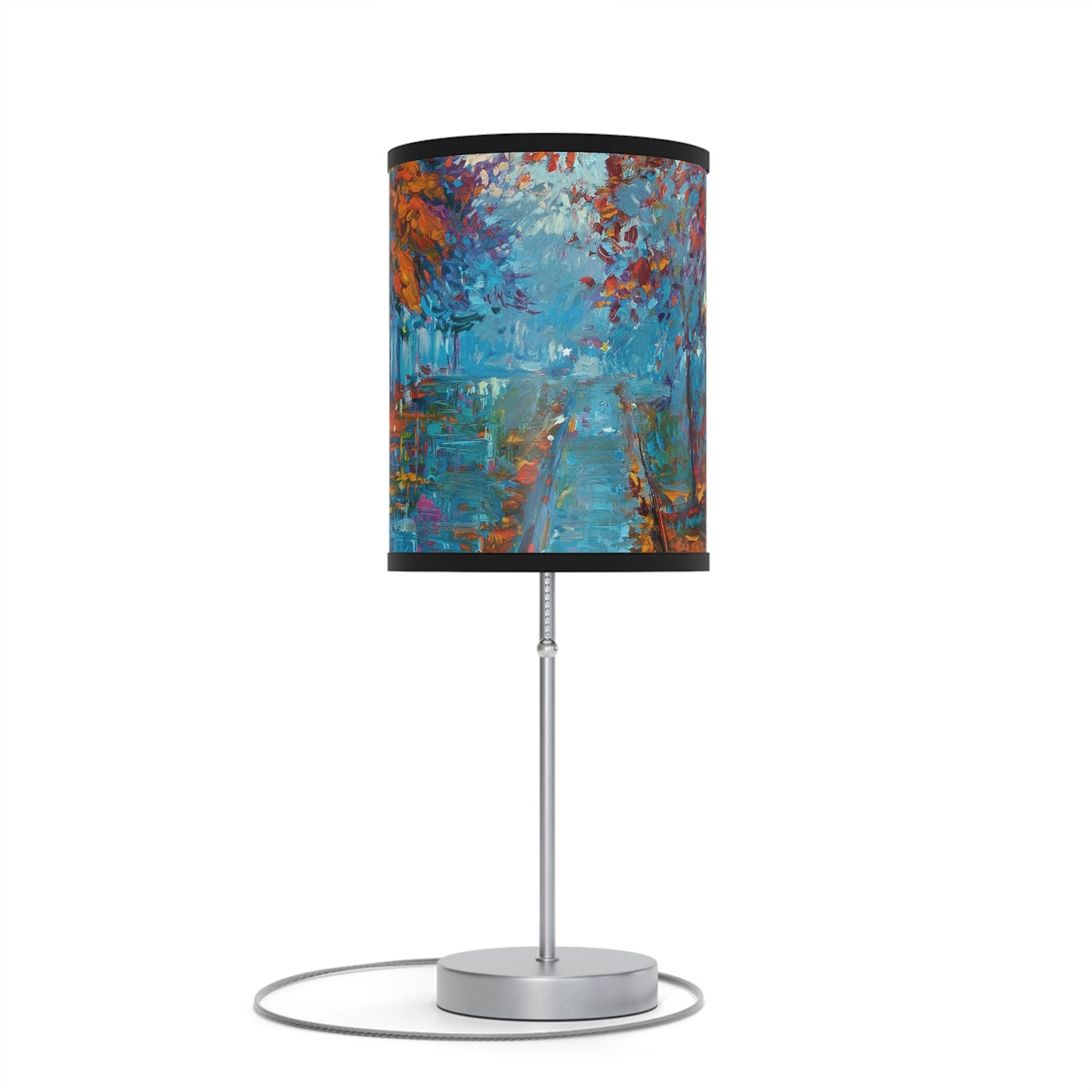 Table Lamp: Silver Base; Year of Art-Park Path