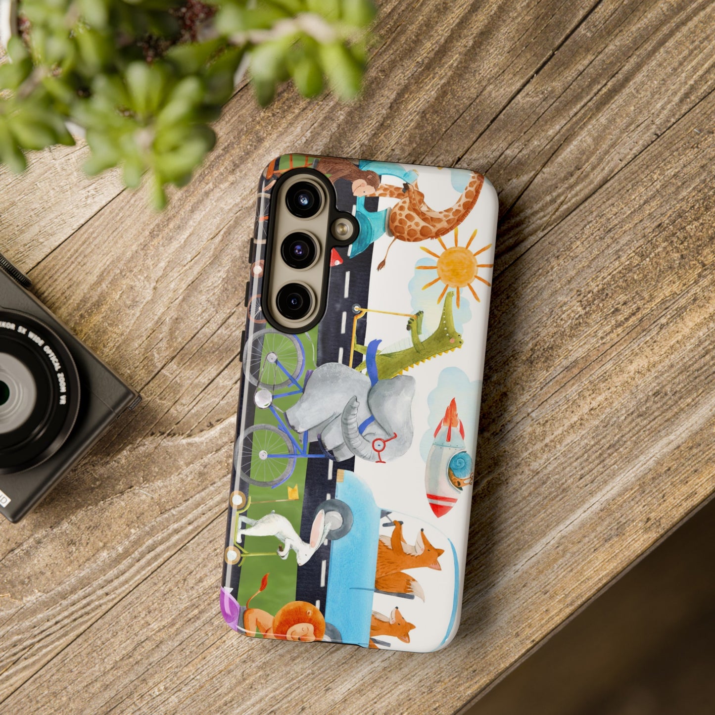 Samsung Galaxy Series Tough Case-Phone Case:  On The Go [Animals]