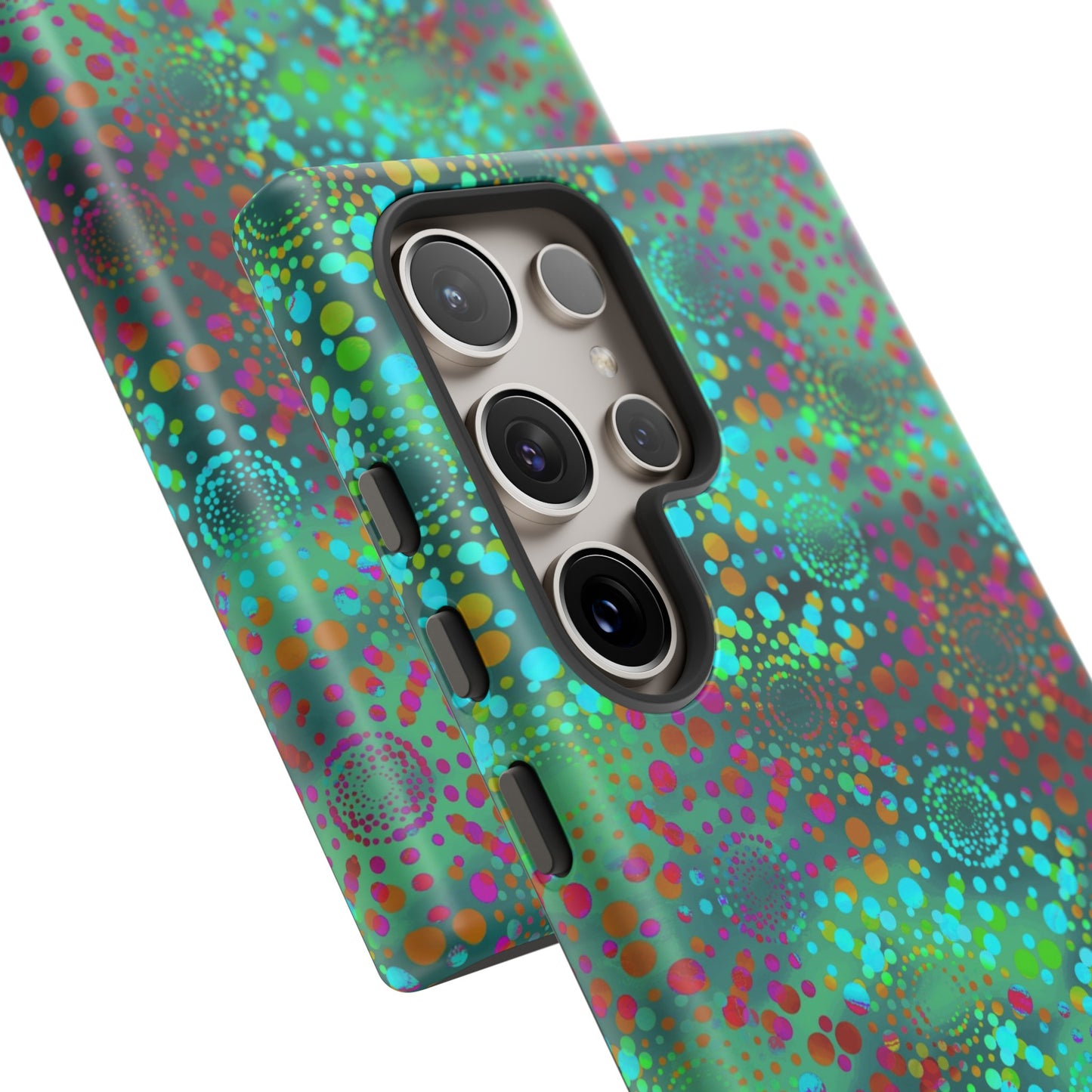 Samsung Galaxy Series Tough Case-Phone Case: Dreamscapes [Teal Green Kaleidoscope]