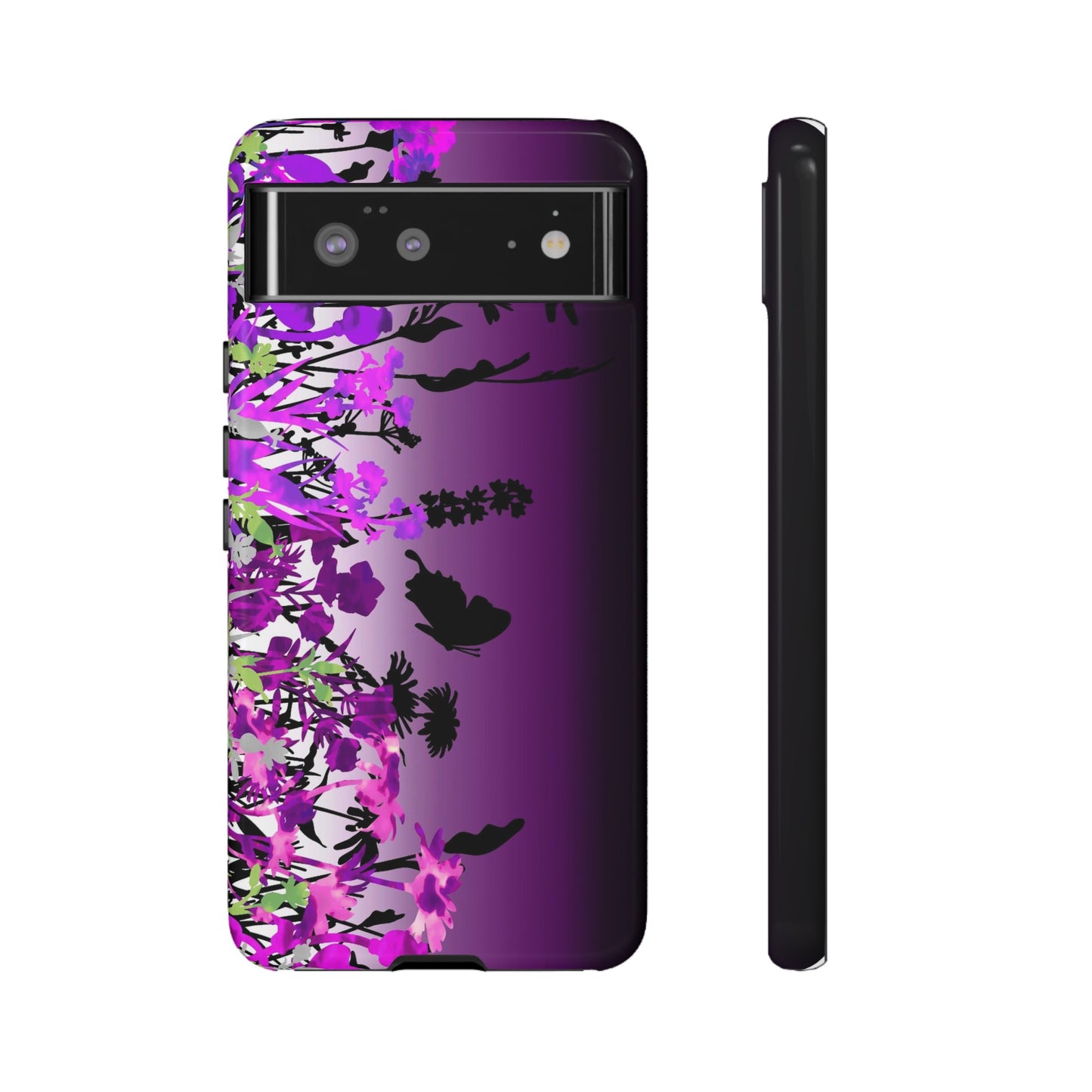 Android Google Pixel (Series) Tough Case-Phone Case:  Dreamscapes [Dark Purple Border]