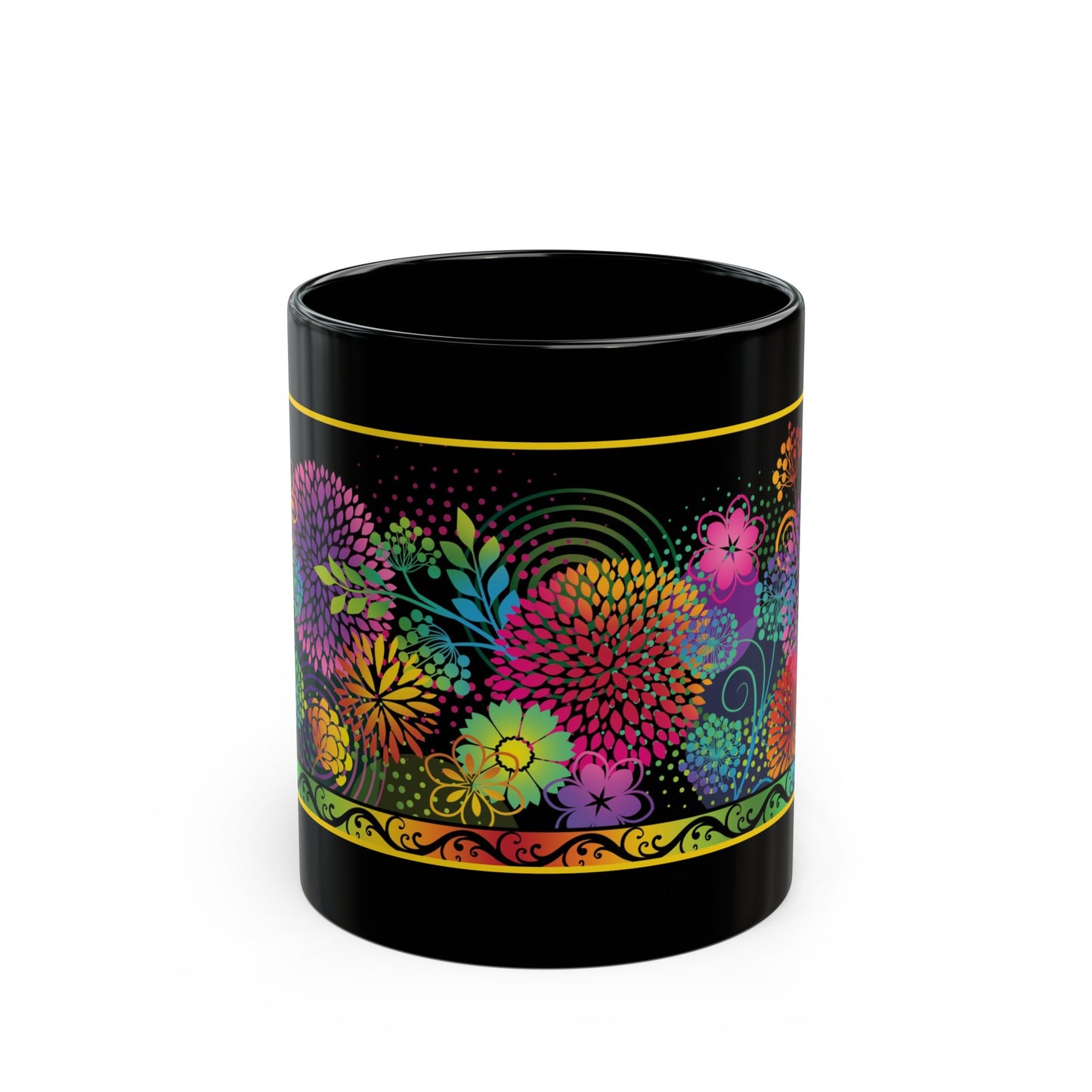 Ceramic Mug (11oz.):  Unusual Gardens [Flower Border]