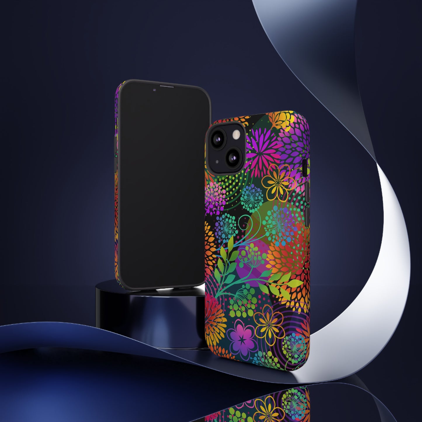 Apple I-Phone 13 (Series)-Tough Case-Phone Case:  Unusual Garden [Bright Flowers]