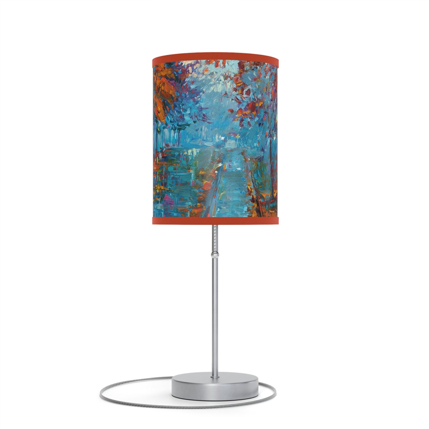 Table Lamp: Silver Base; Year of Art-Park Path