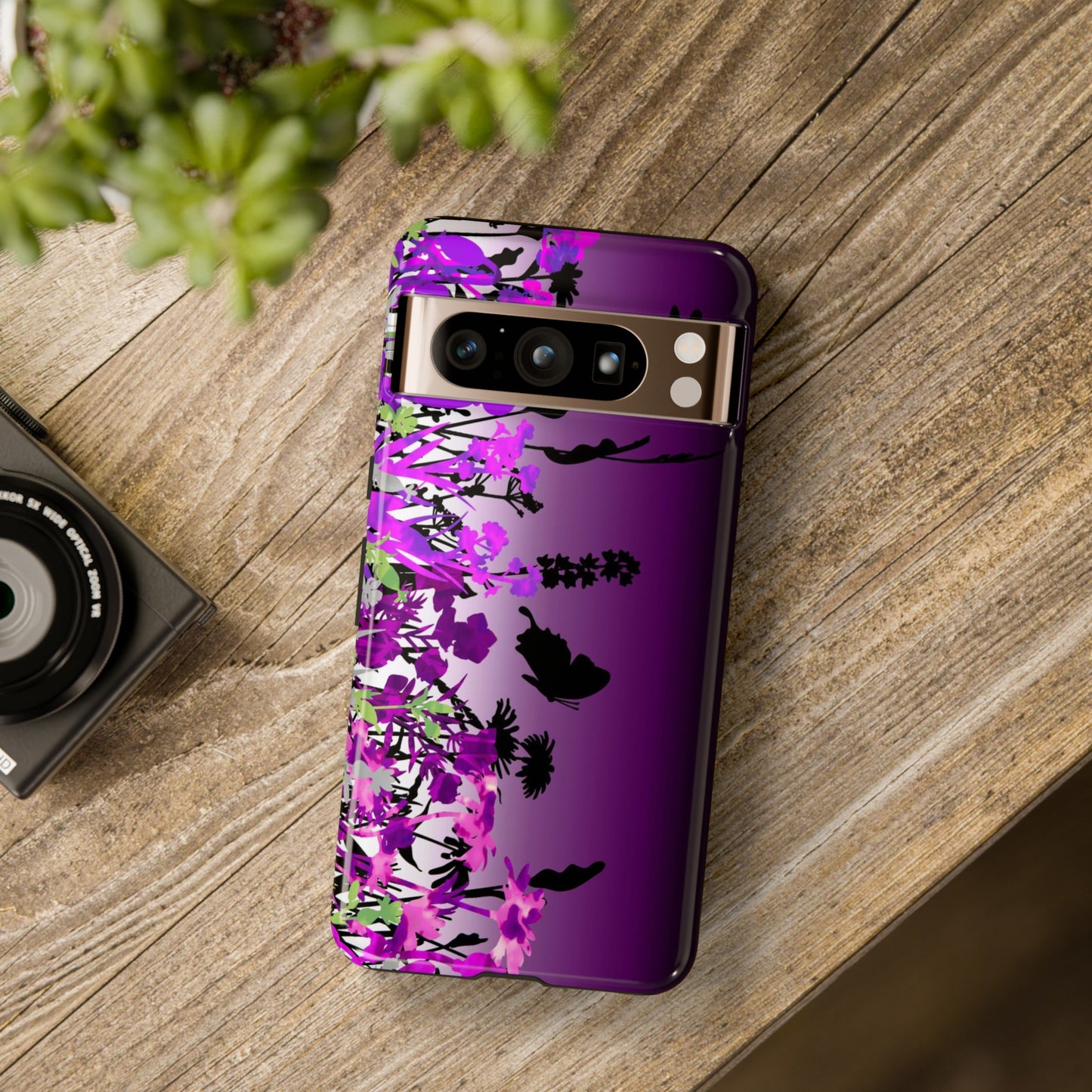Android Google Pixel (Series) Tough Case-Phone Case:  Dreamscapes [Dark Purple Border]