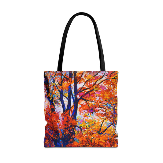 Tote Bag: Large-18x18; Year Of Art [Fall Trees-Full Panel]