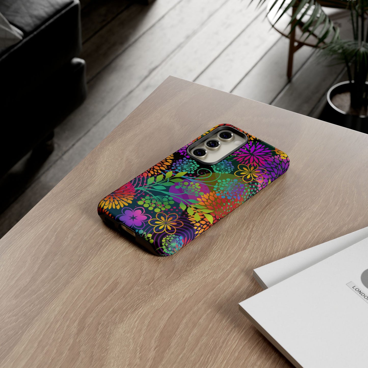Samsung Galaxy S23 - Tough Case-Phone Case:  Unusual Garden [Bright Flowers]