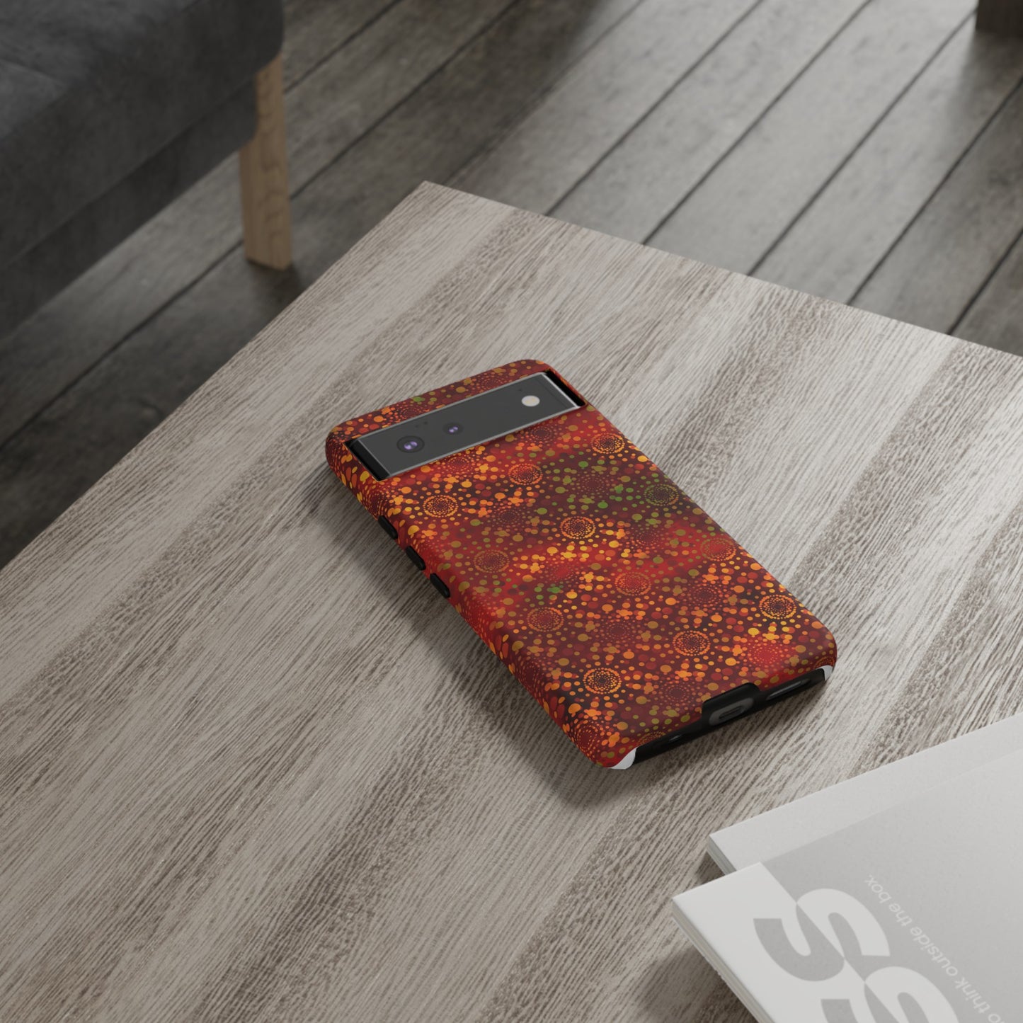 Google Pixel Tough Case-Phone Case: Dreamscapes [Red Kaliedoscope]