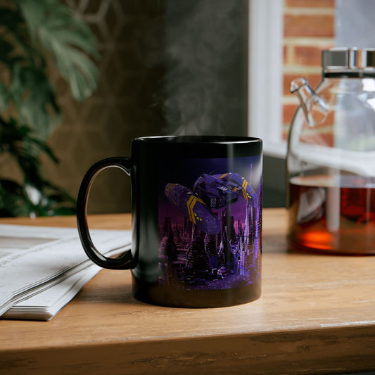Ceramic Mug:  Black;  Sci-Fi