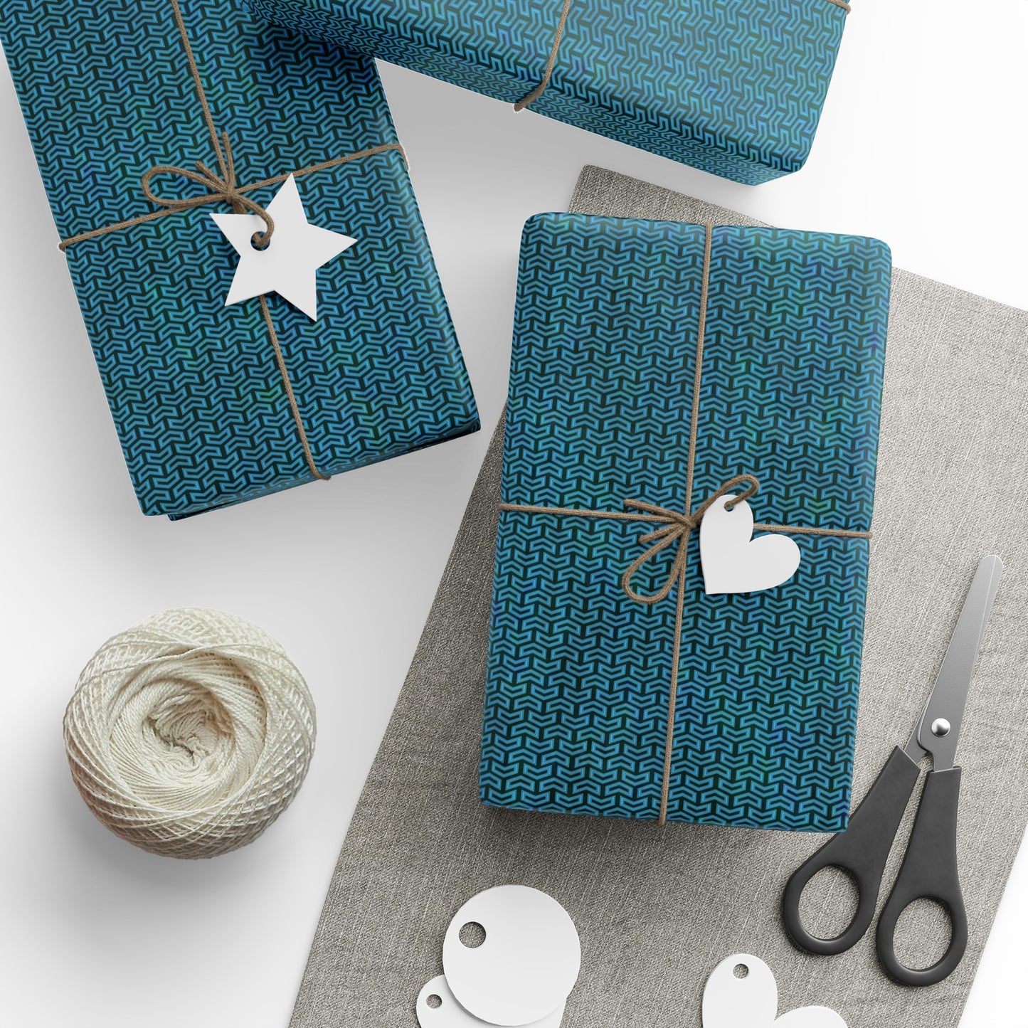 Wrapping Paper:  Sci-Fi [Blue Arrows]