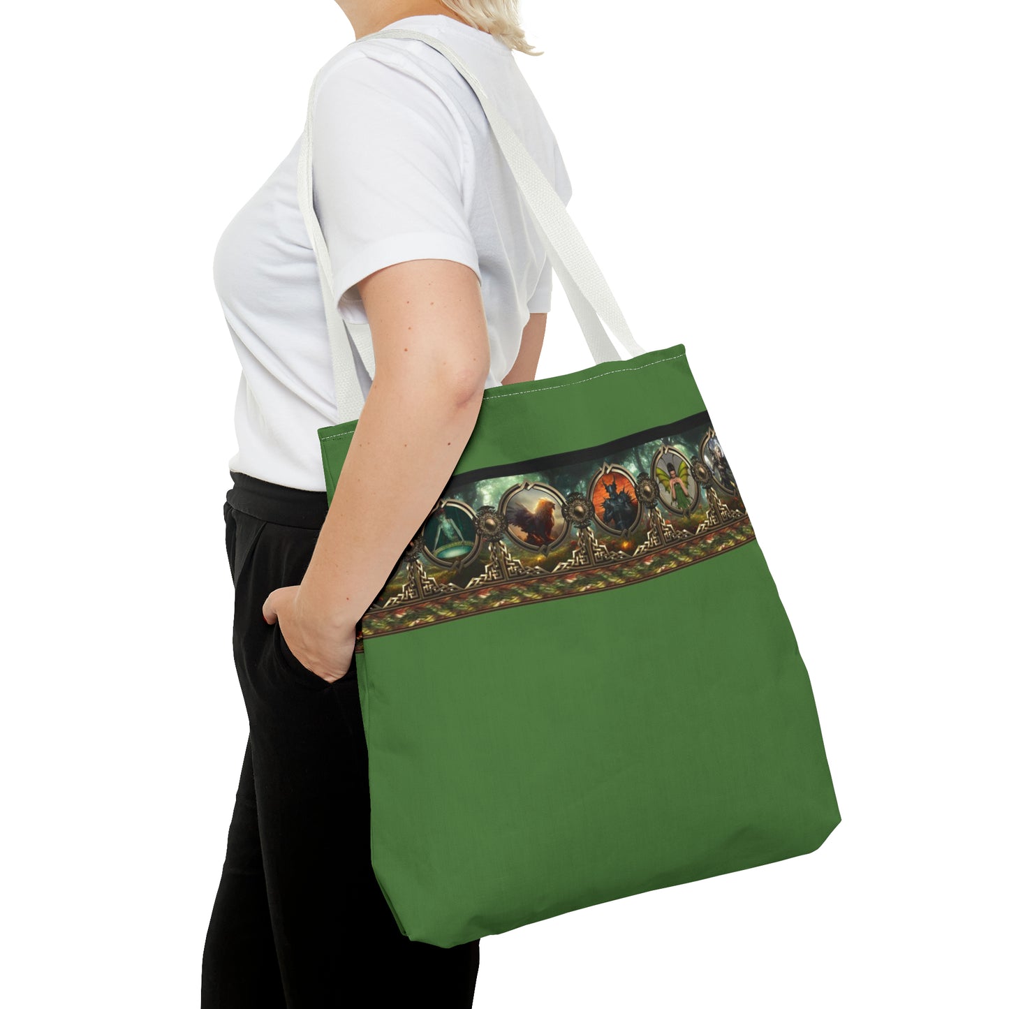 Tote Bag:  large-18x18;  "Legendary Journeys" [Border]