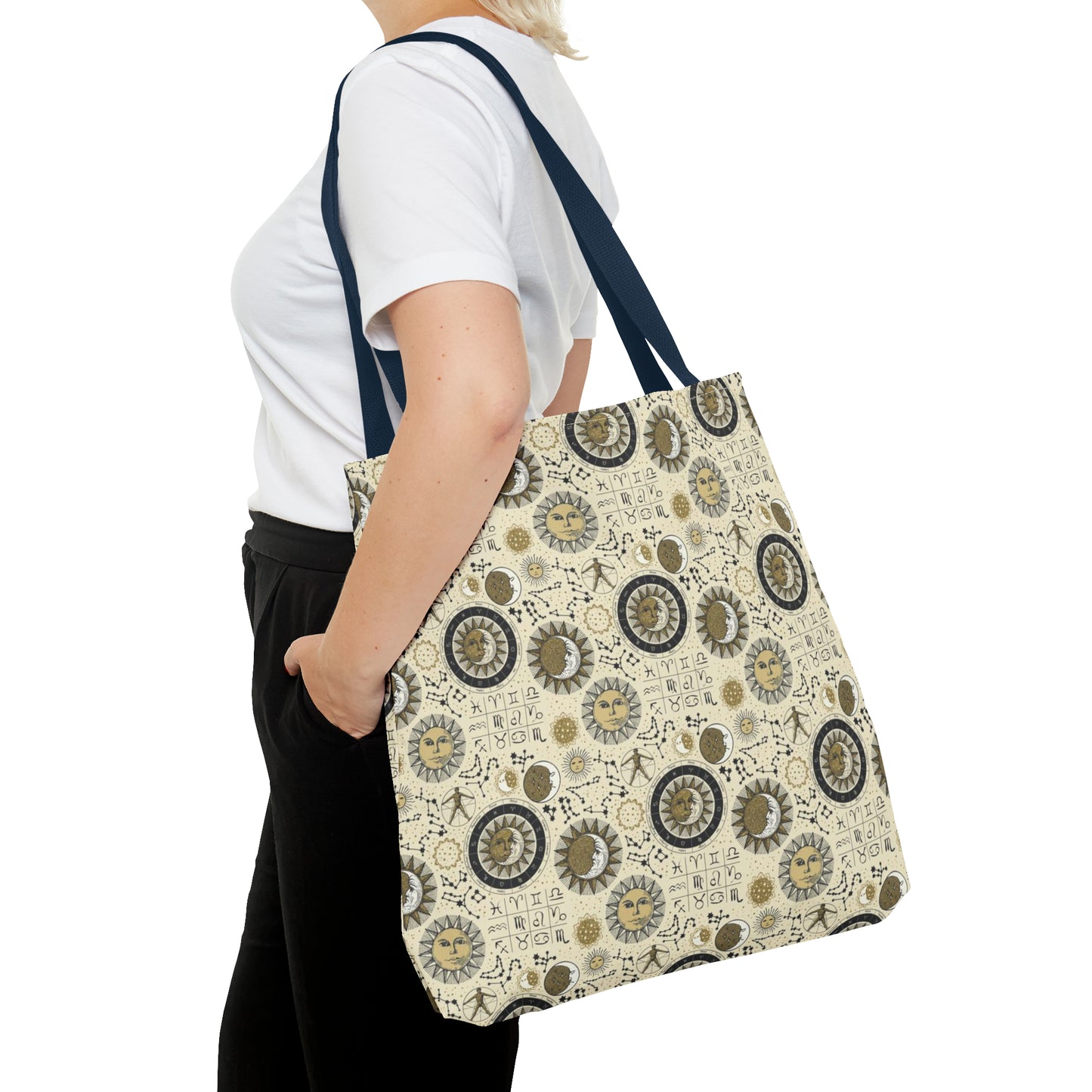 Tote Bag:  large-18x18;  "The Sun, The Moon, And The Stars"