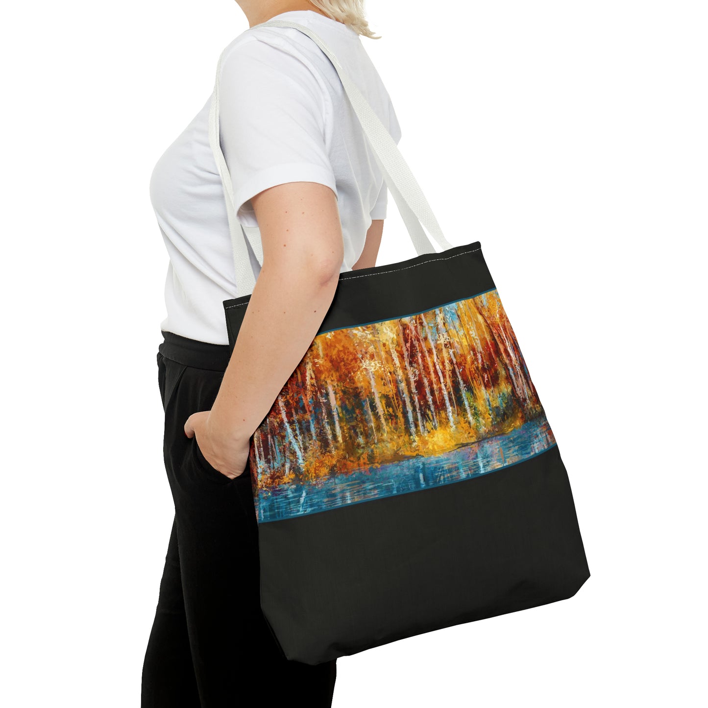 Tote Bag:  large-18x18;  "Year of Art" [Aspen Trees 1l]