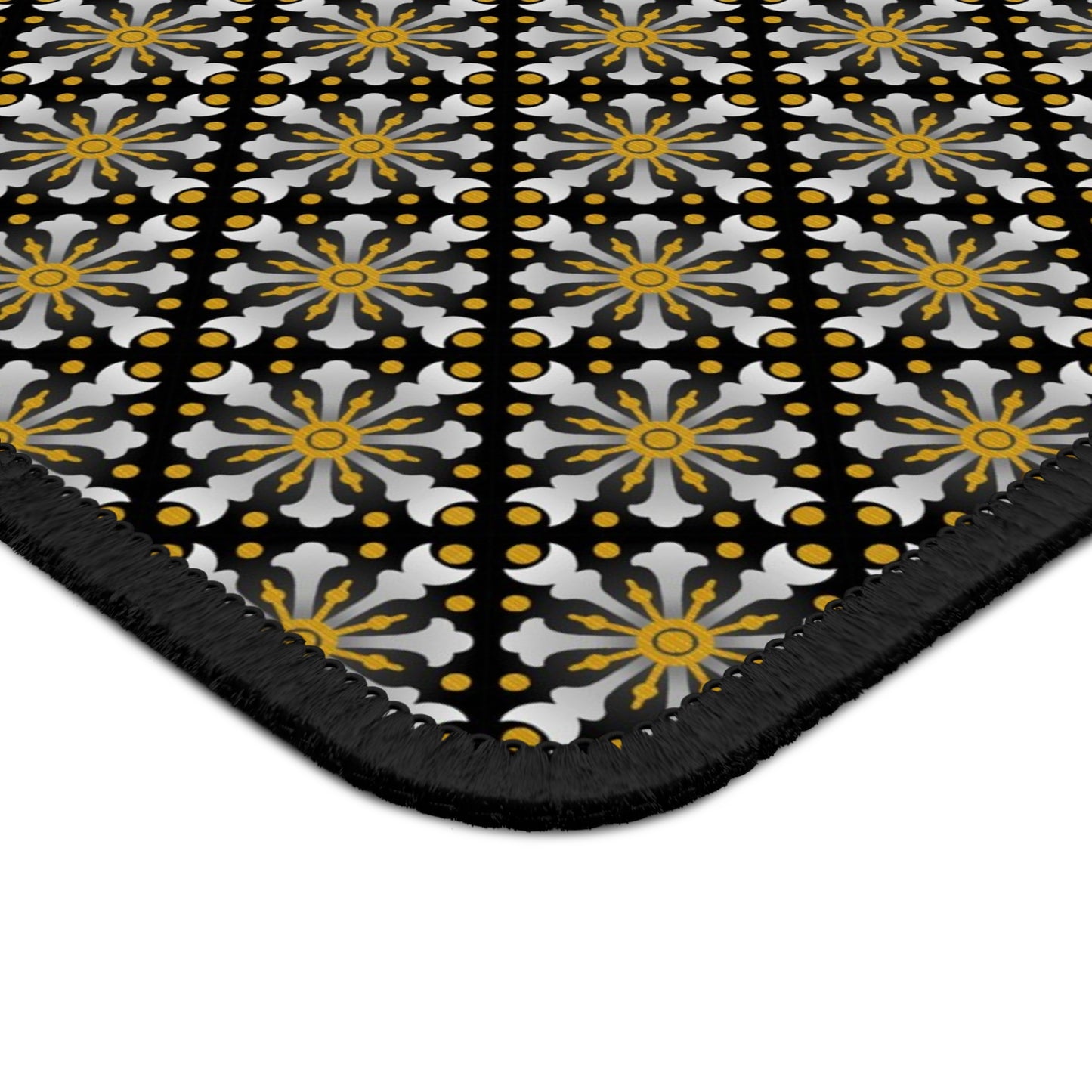Mouse Pad-Gaming:  Celestial [Black/Gold Sunbursts]